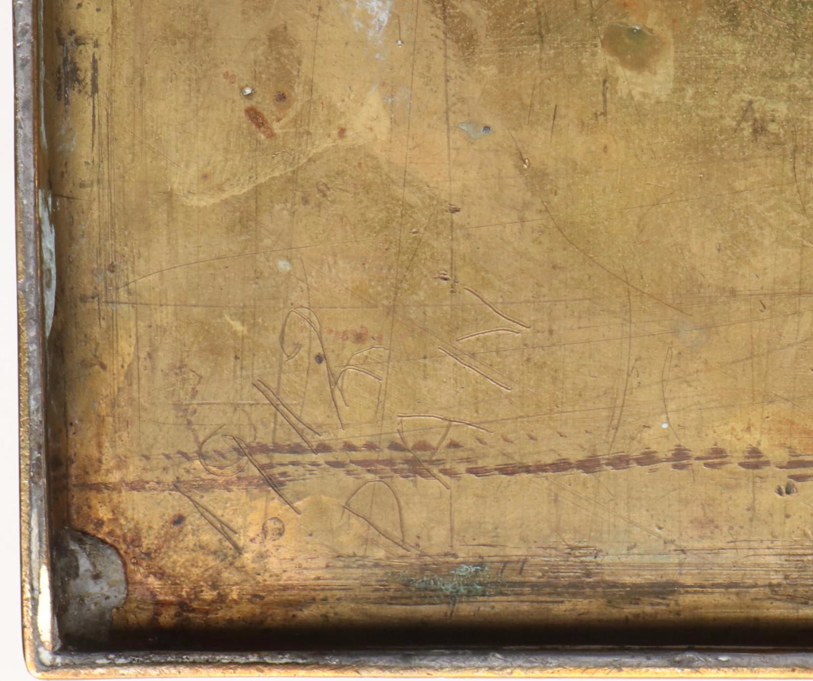 Working Copper and Brass Sculpture of Water Pump