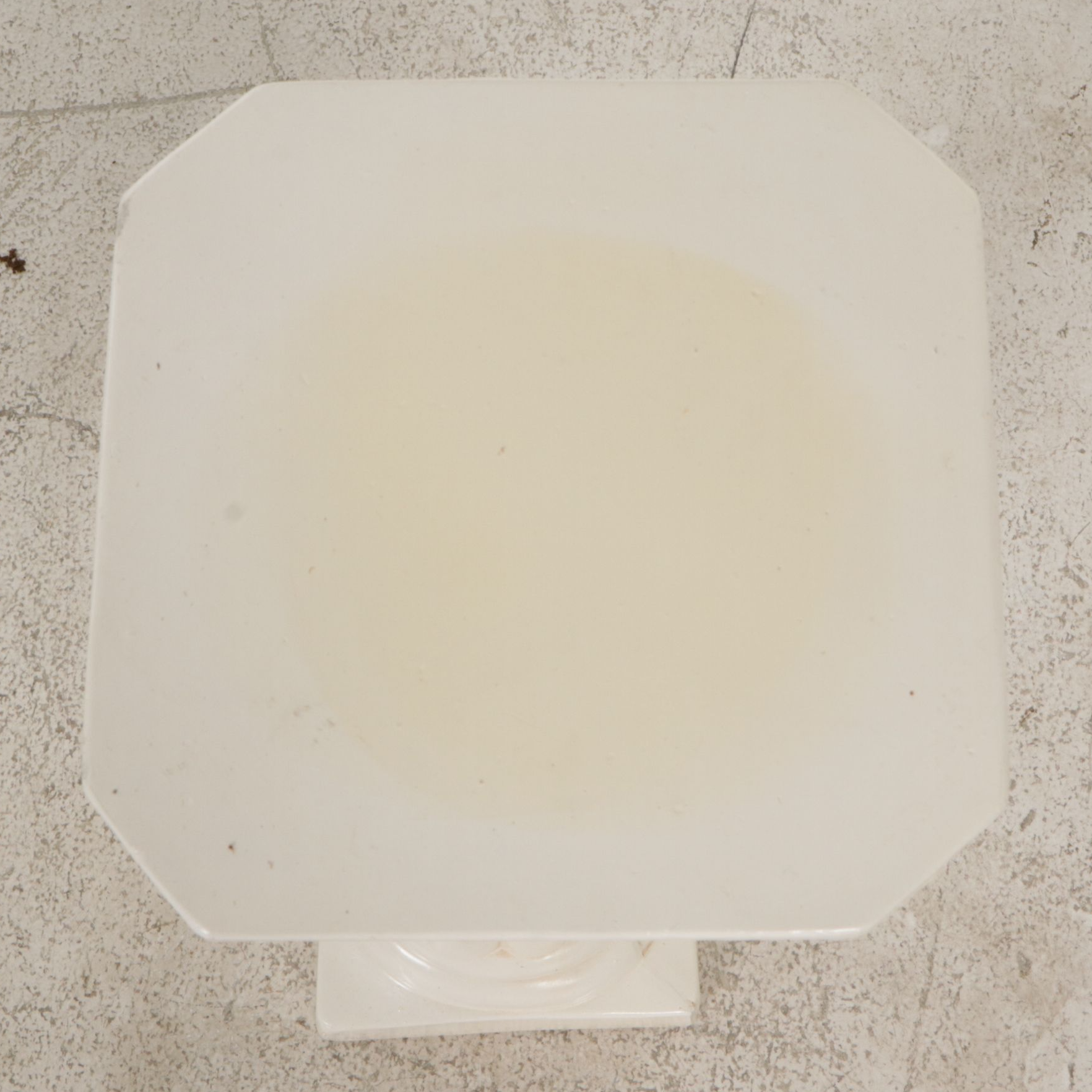 Pedestal Column Plant Stand and Faux Plant