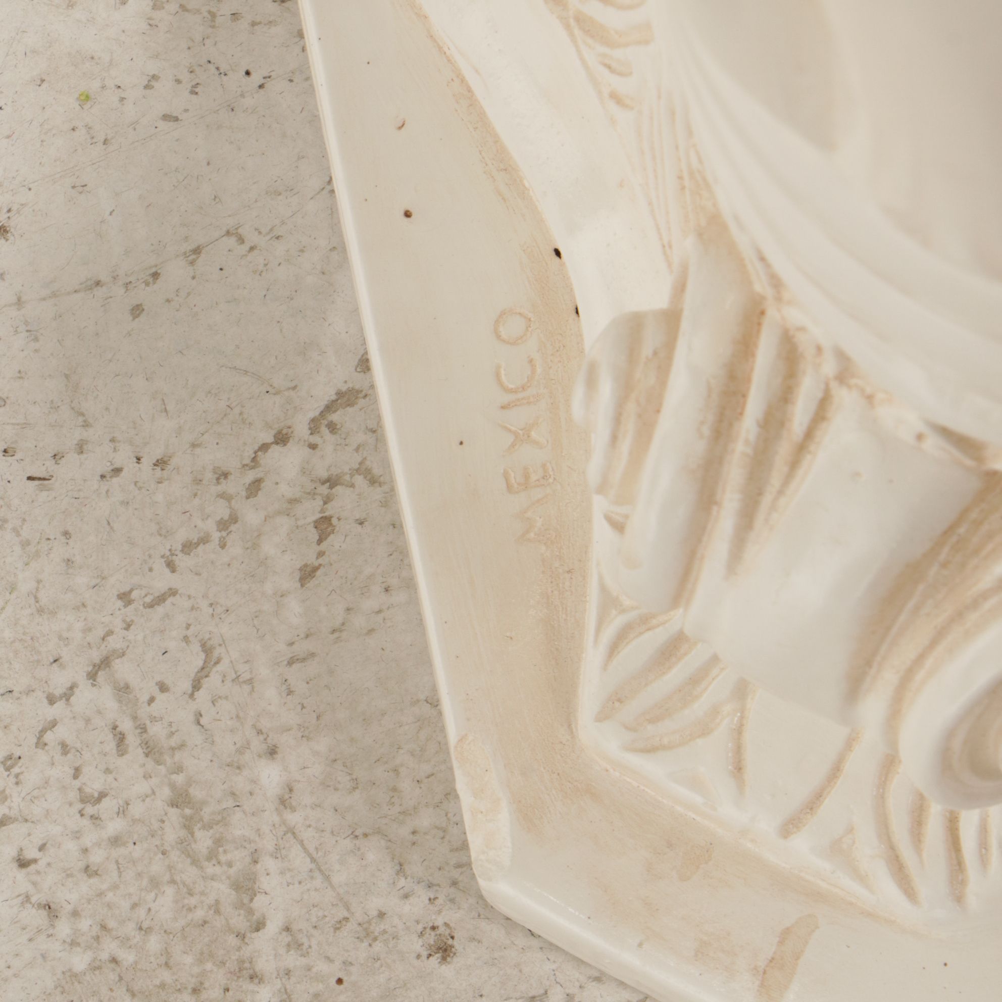 Pedestal Column Plant Stand and Faux Plant