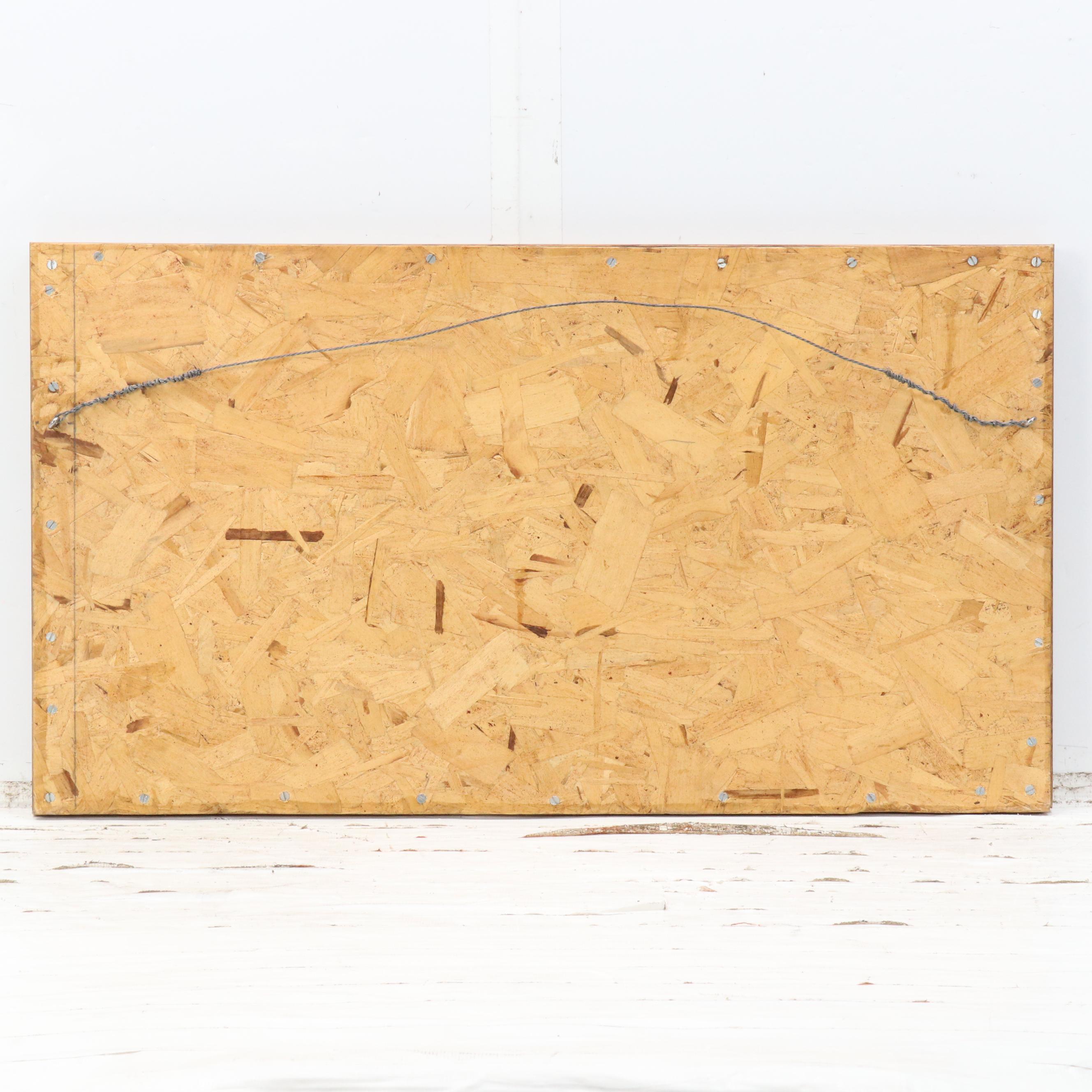 John Wills Etched Marble Panel "Alaska - The Great Land," 1981