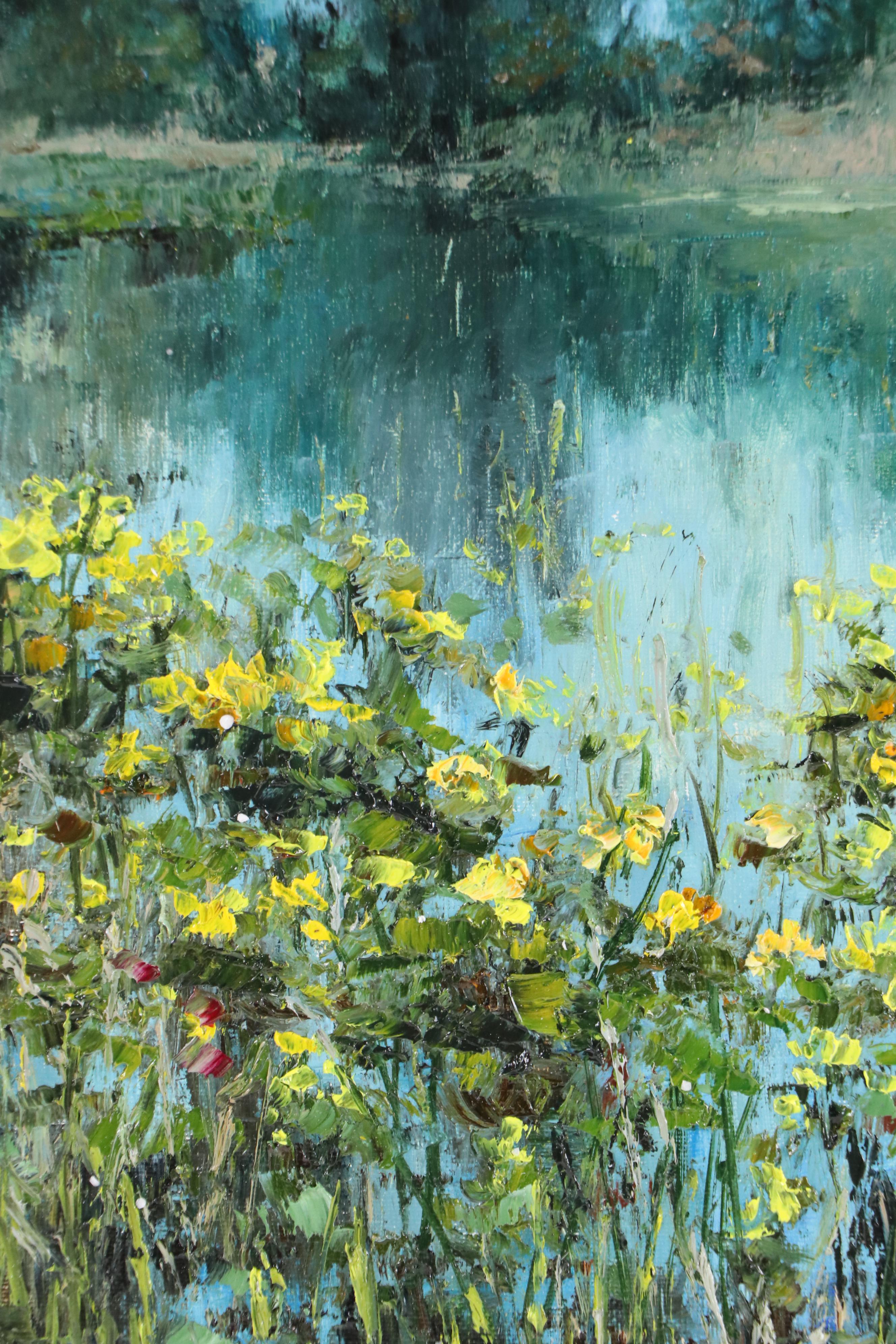 Garncarek Aleksander Pond Landscape Oil Painting, 2025