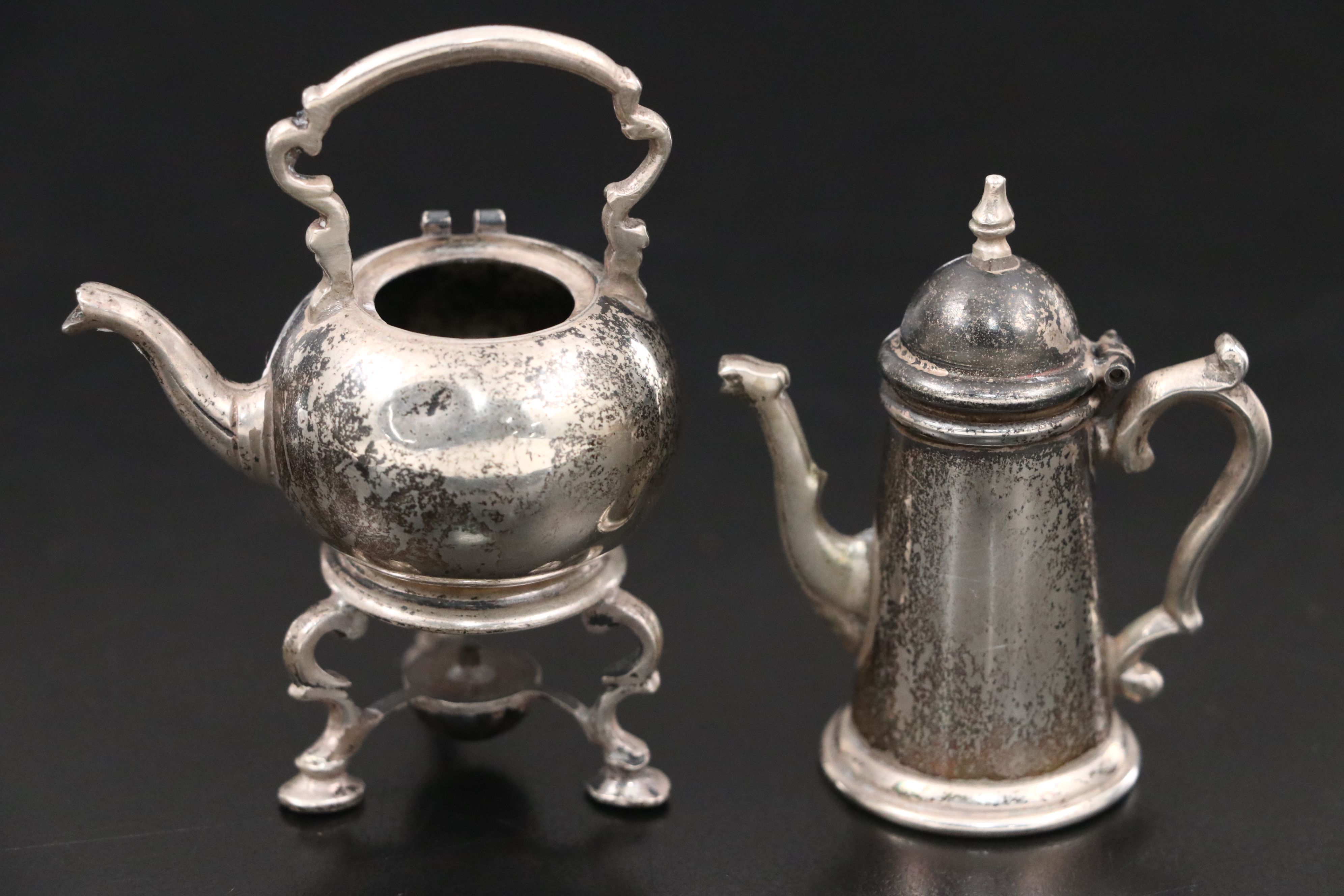 Currier & Roby Miniature Sterling Silver Tea and Coffee Service