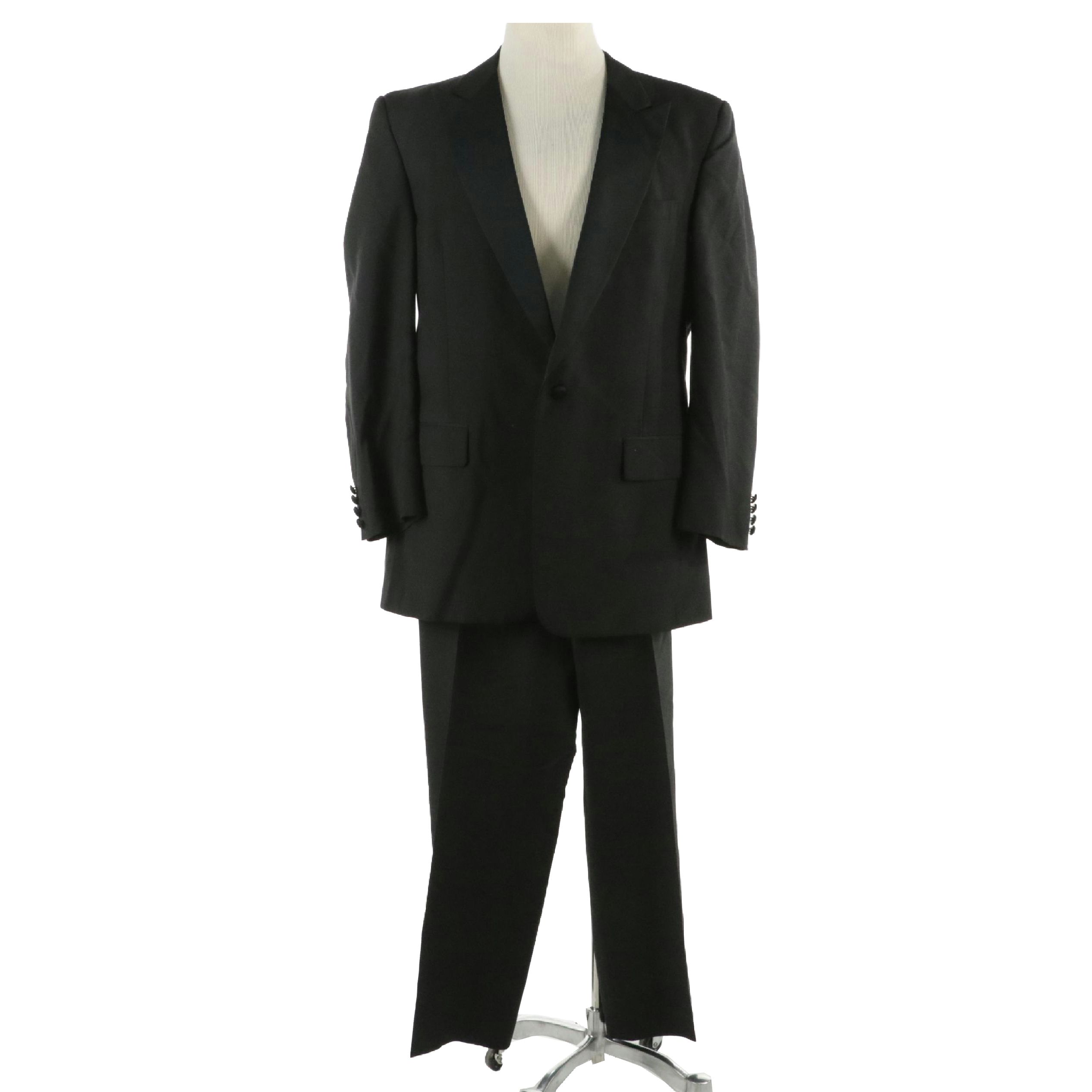 Men's Christian Dior Monsieur Black Wool Two-Piece Suit