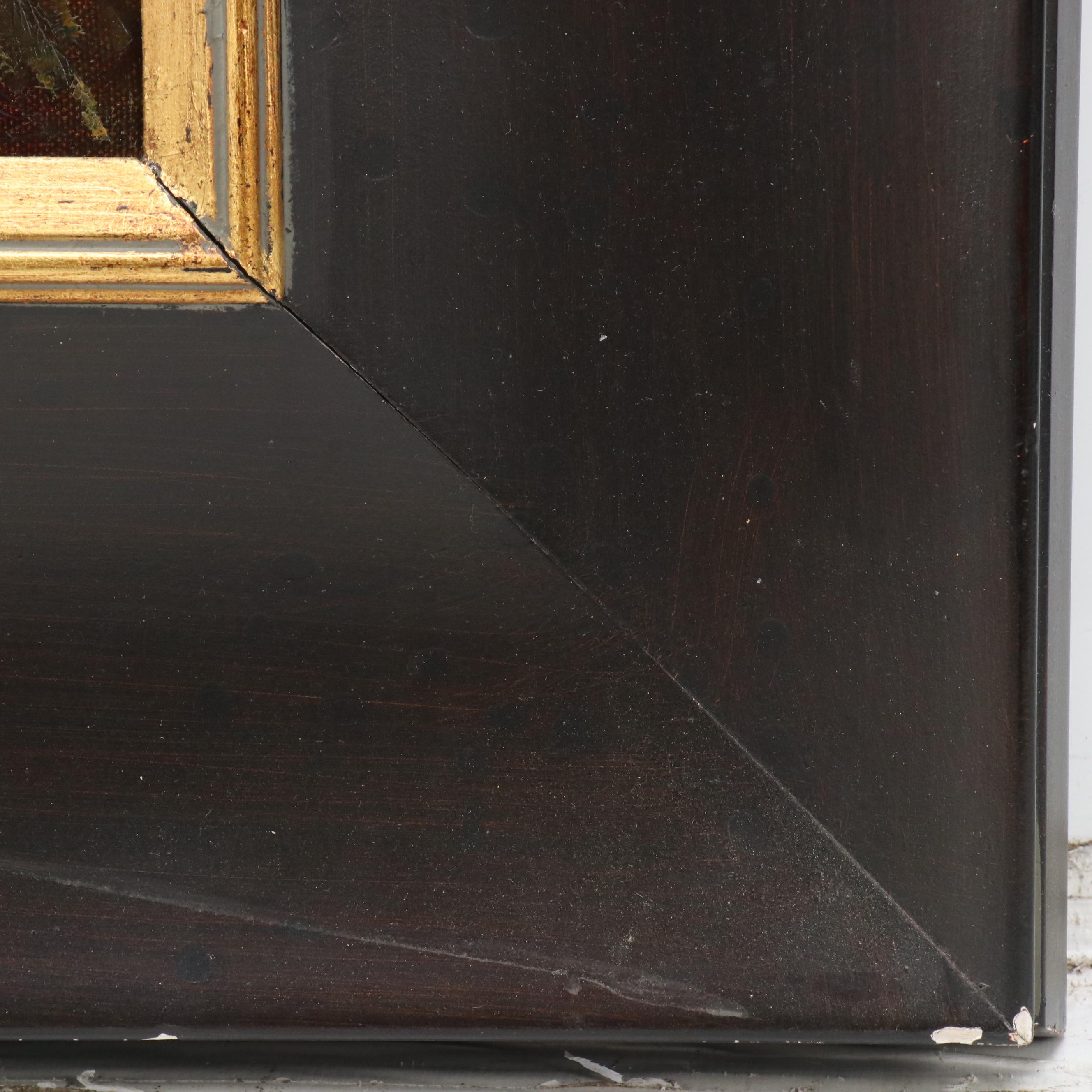 Autumnal Wooded Landscape Oil Painting, 21st Century