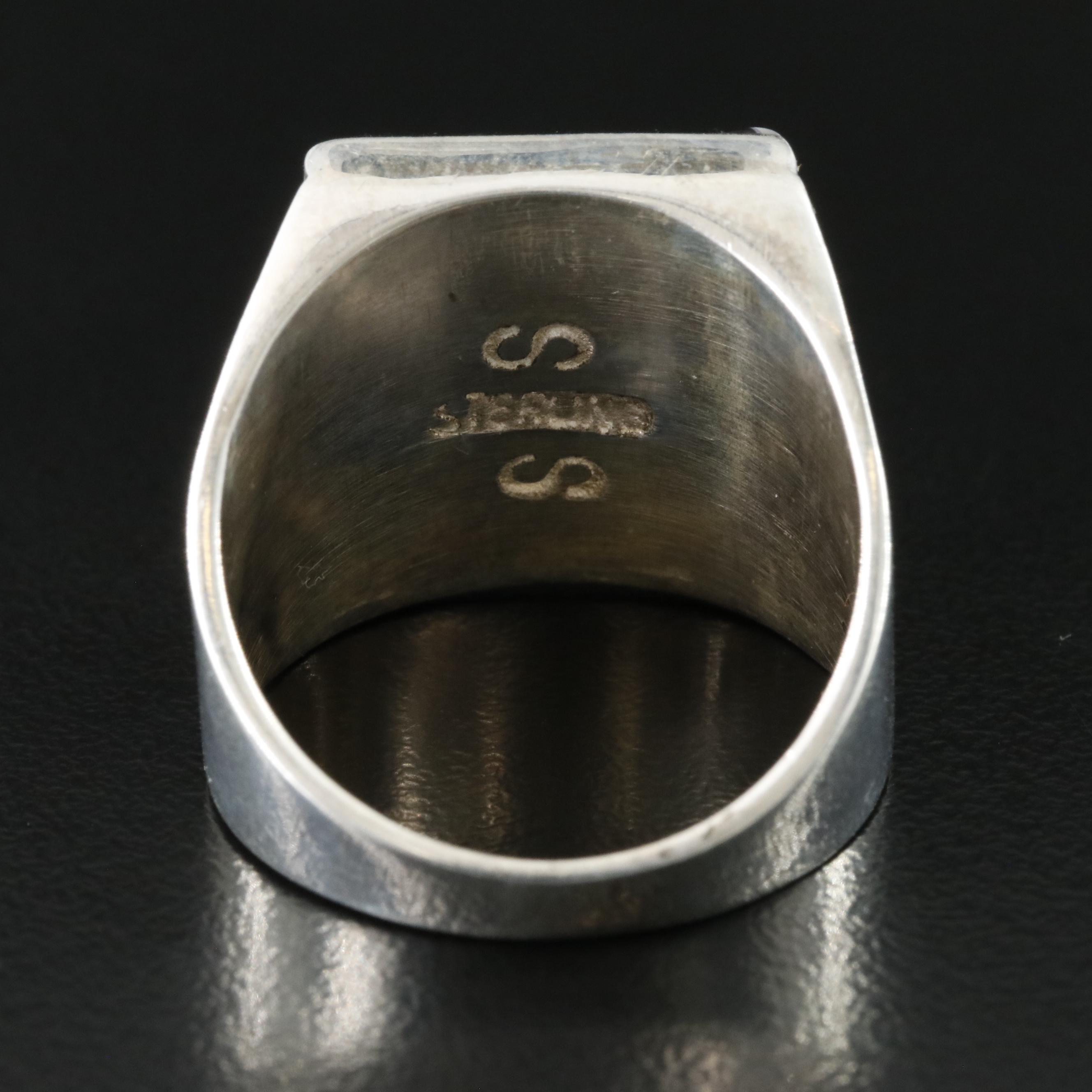 Cosmic Sterling Inlay Ring