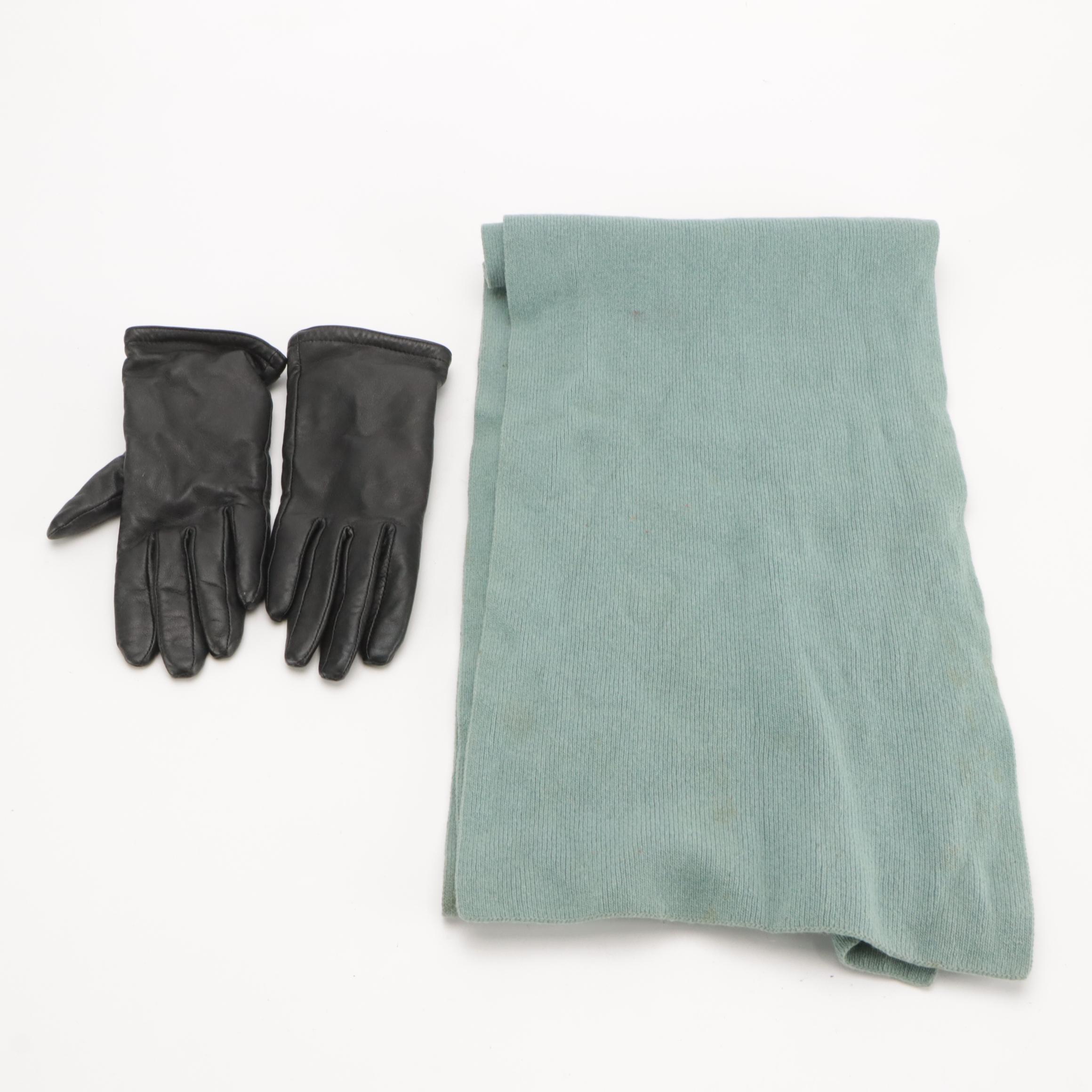 Evan-Picone Jacket, Perry Ellis and Weinberg Coats, Leather Gloves & Knit Scarf