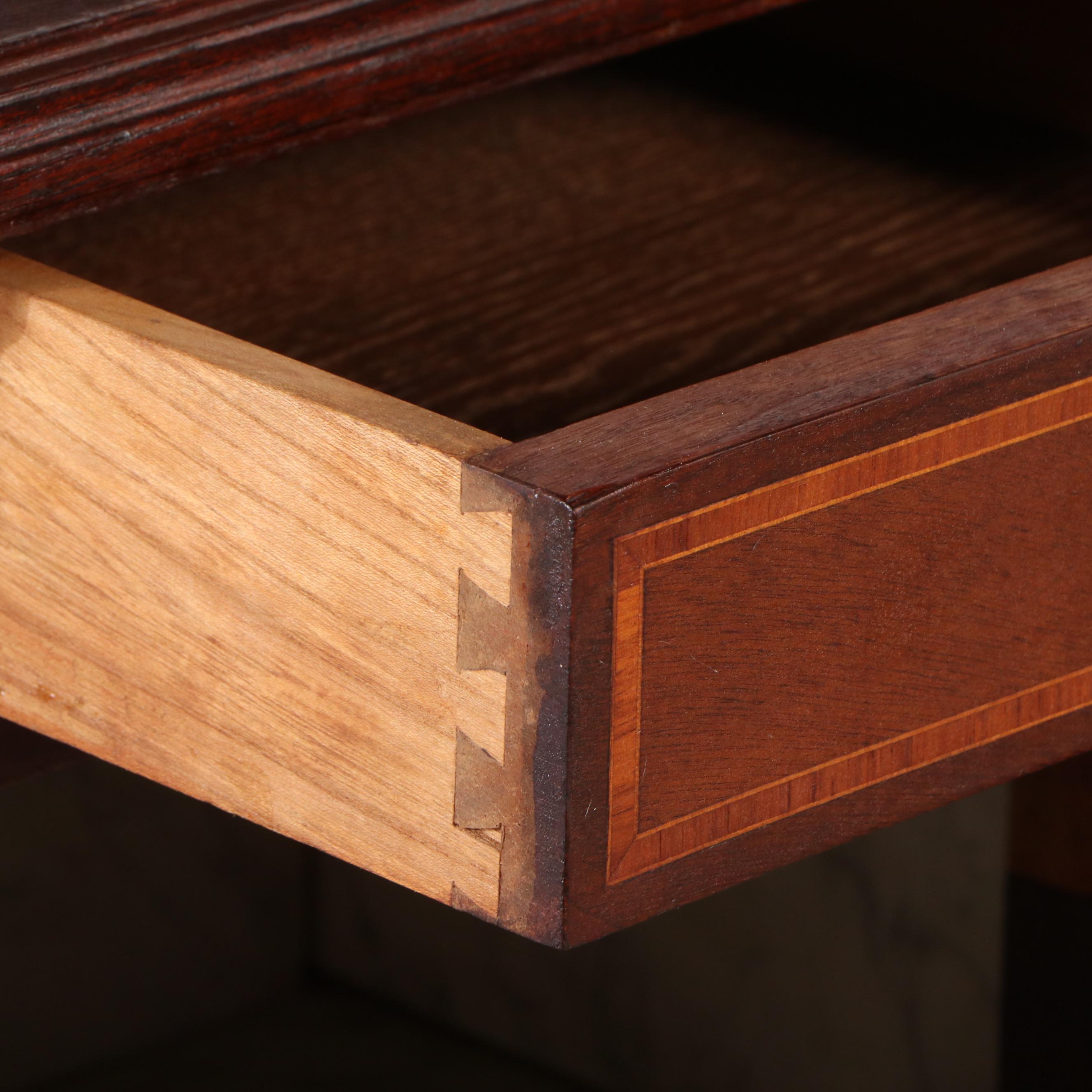 Louis XVI Style Inlaid Mahogany Bedside Cabinet, 20th Century