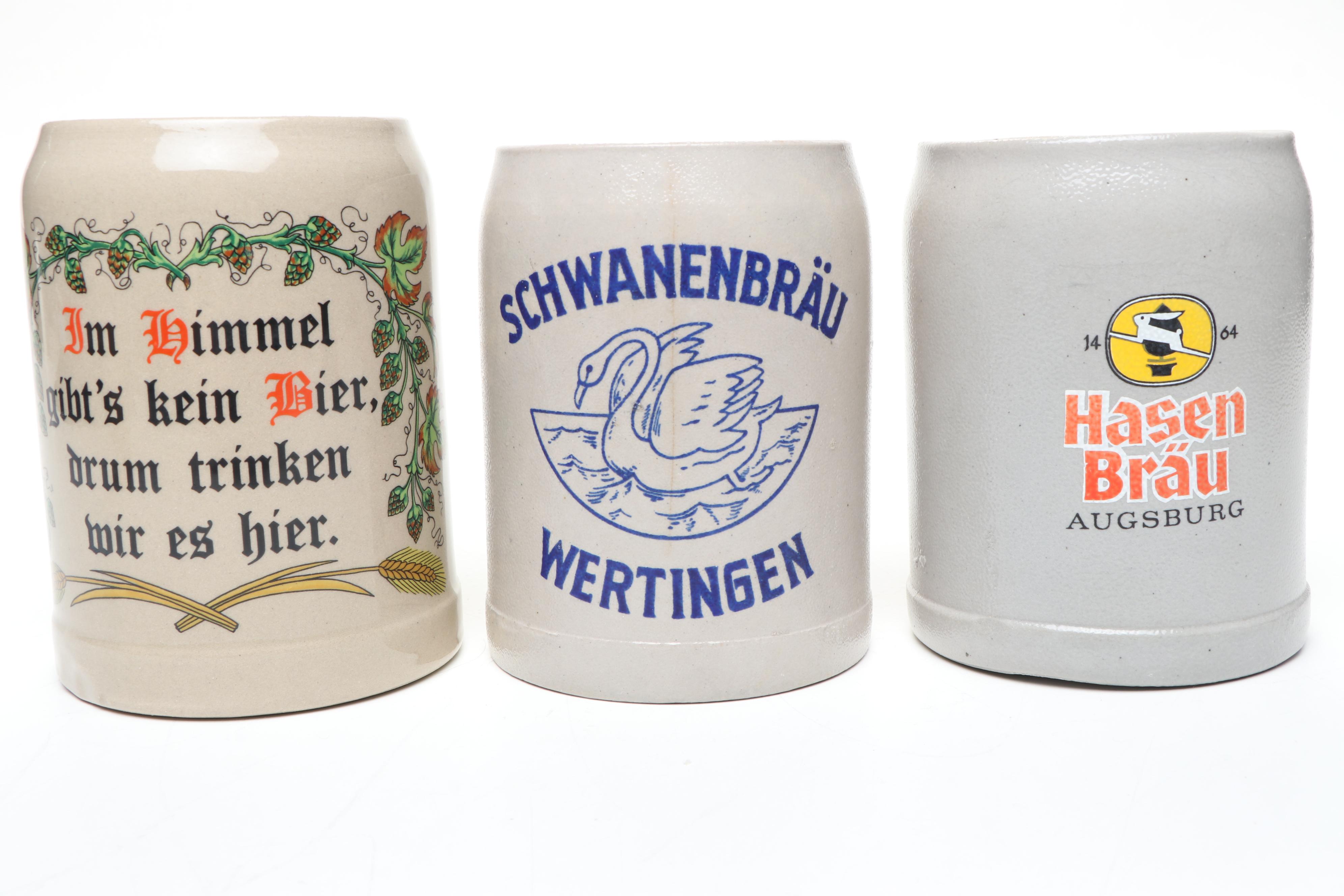 Schwanenbräu and Other West German Beer Steins