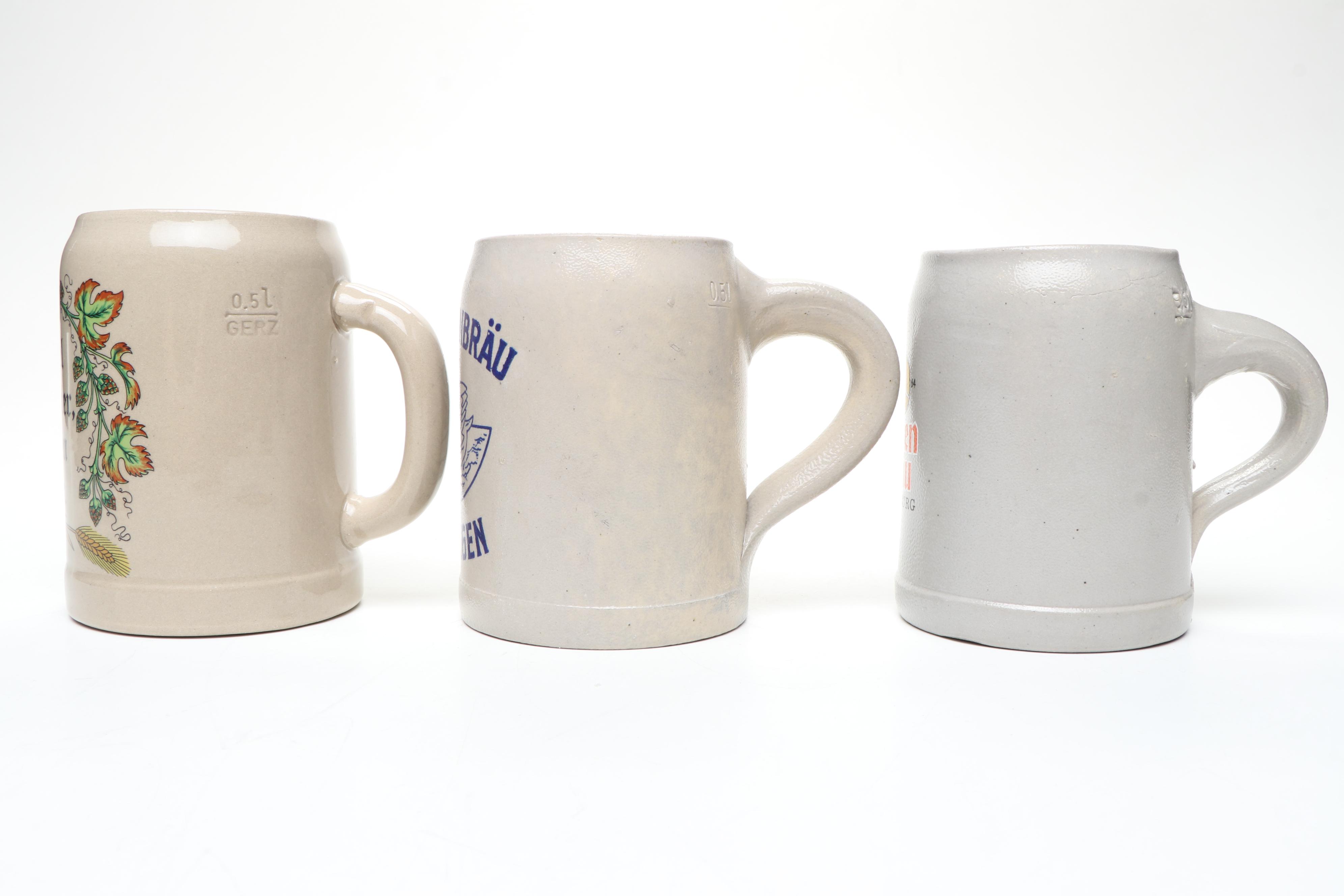 Schwanenbräu and Other West German Beer Steins