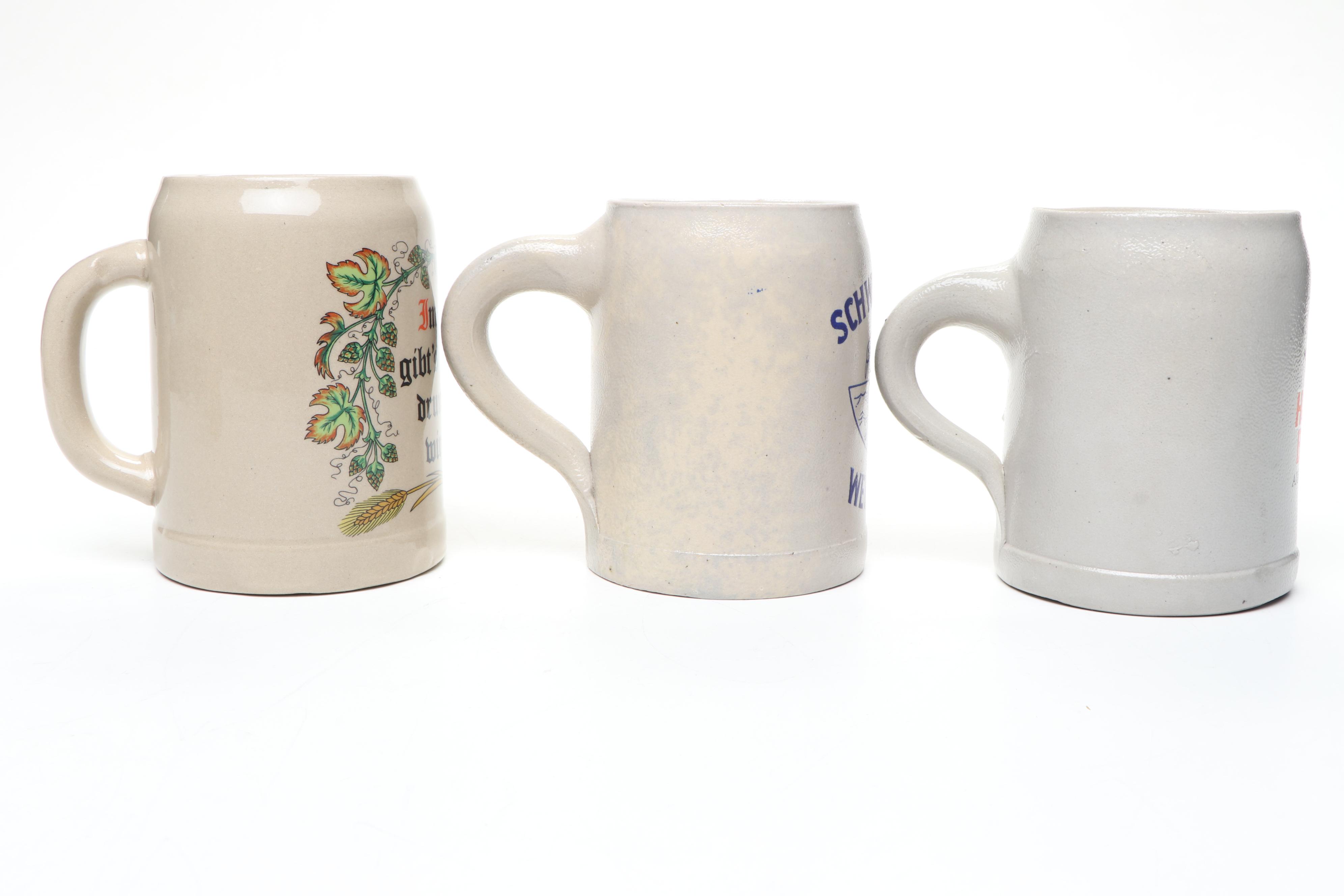 Schwanenbräu and Other West German Beer Steins