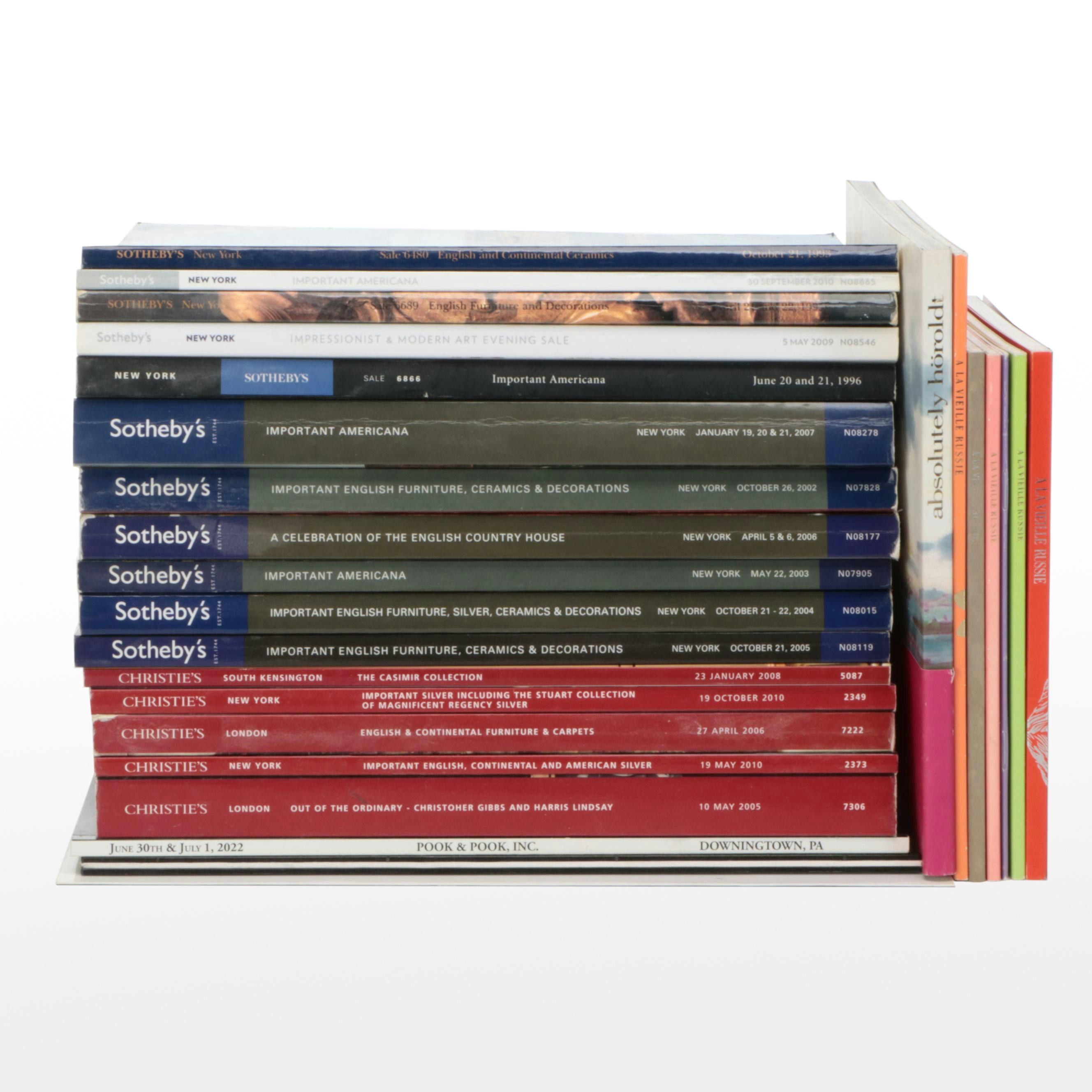 Sotheby's, Christie's with Other Catalogs, Late 20th/Early 21st Century