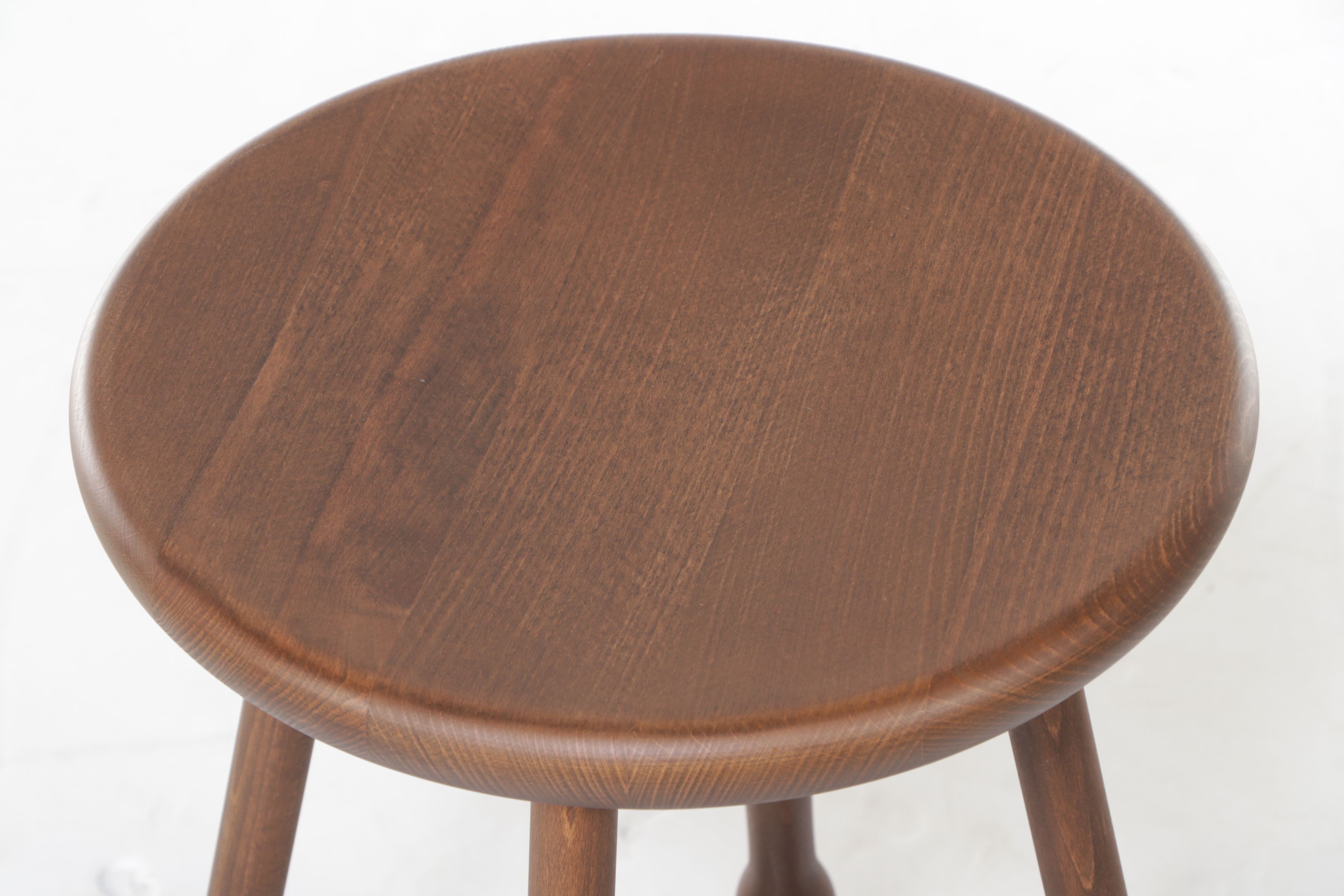 Set of Five Jake Arnold Collection "Albert" Walnut Barstools