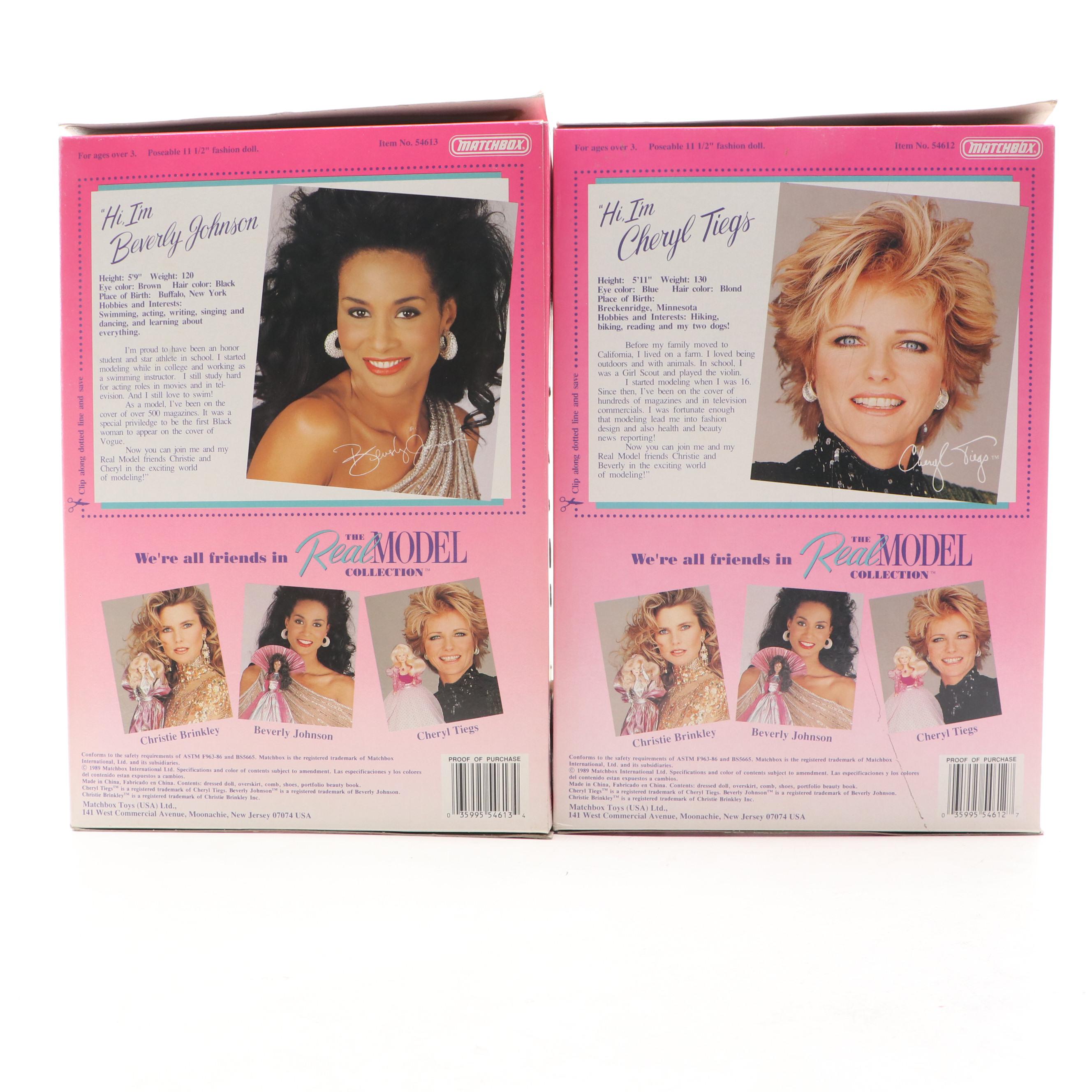 Matchbox "Cheryl Tiegs" and More Real Model Collection Dolls, 1989
