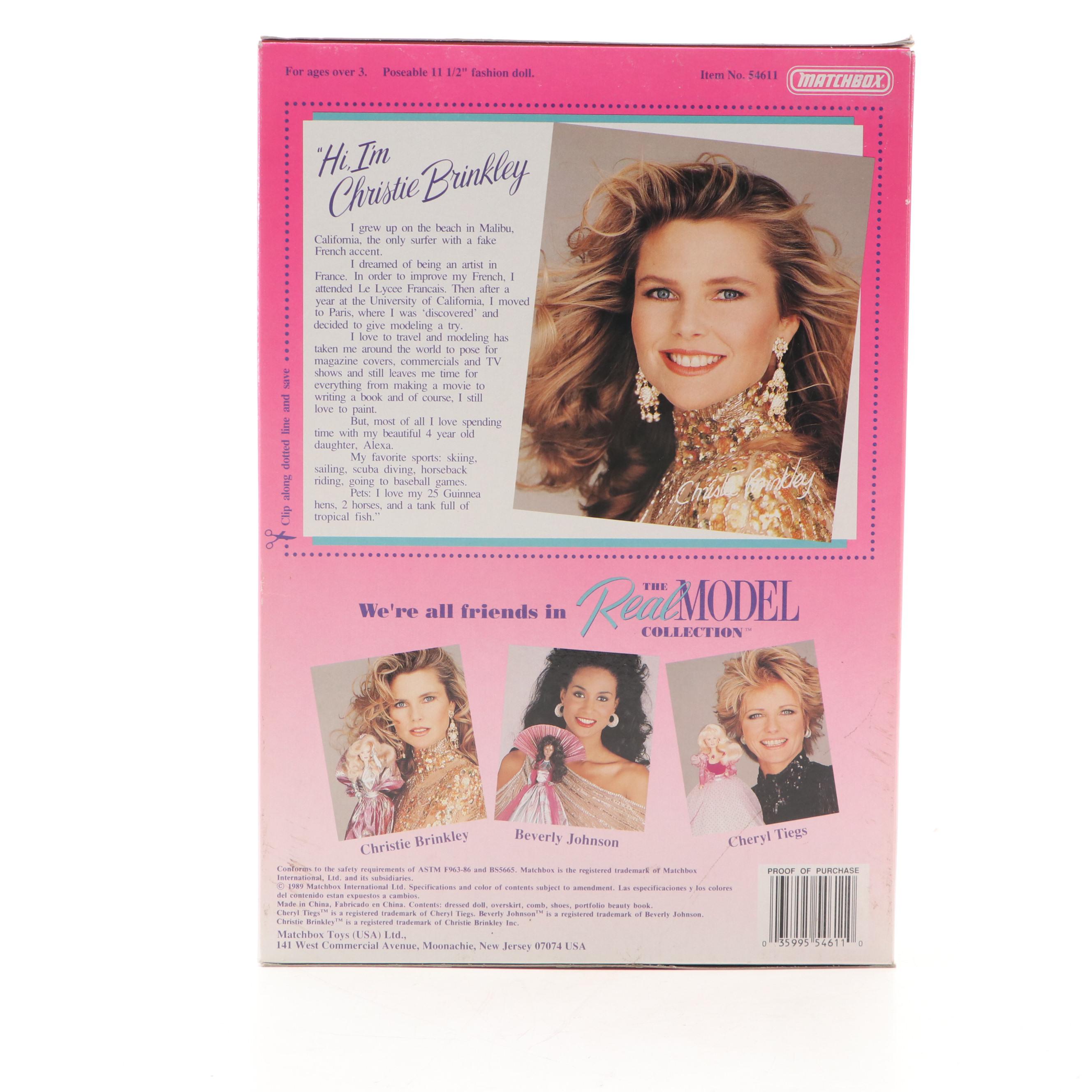 Matchbox "Cheryl Tiegs" and More Real Model Collection Dolls, 1989