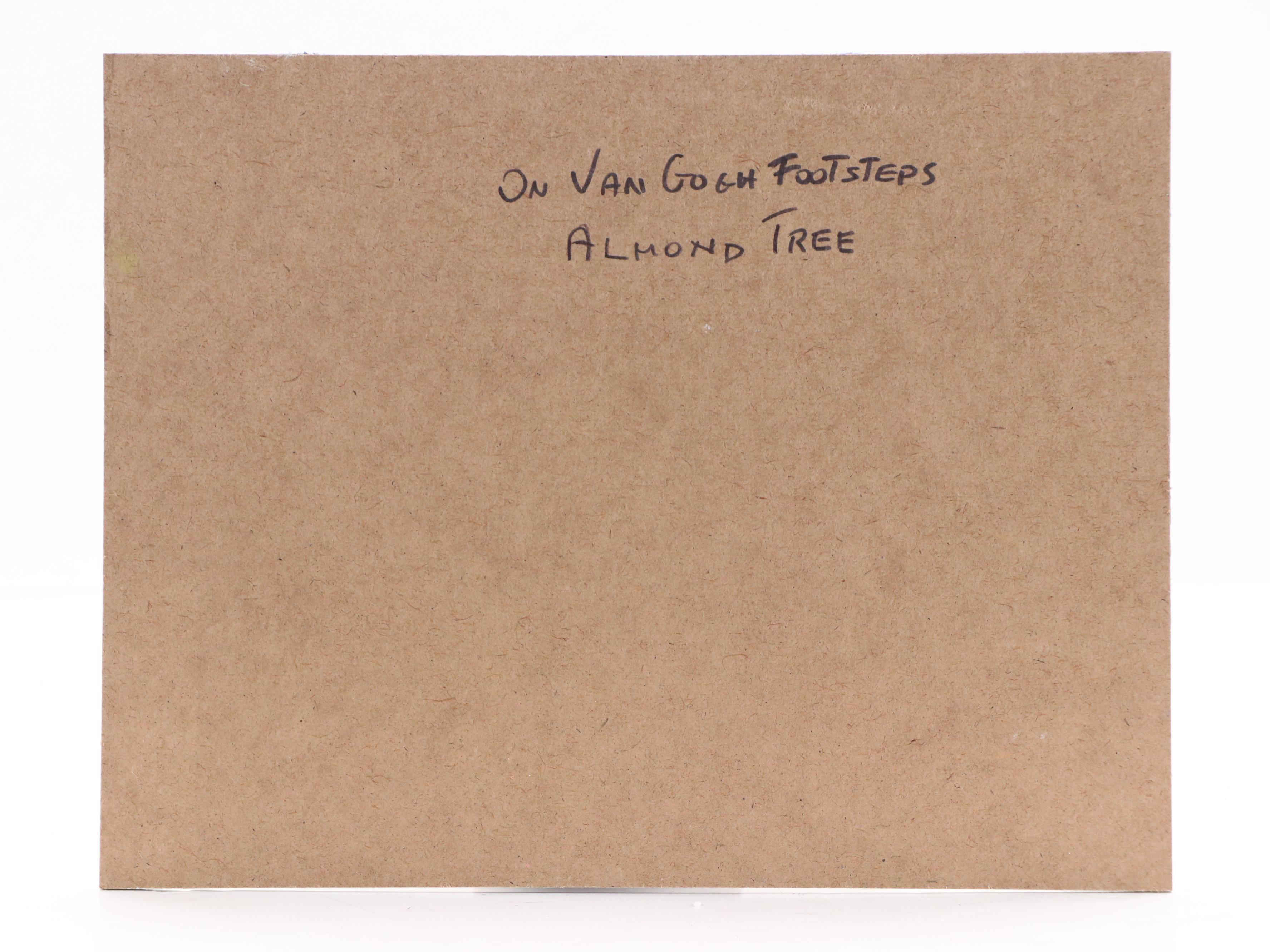 Nino Pippa Landscape Oil Painting "On Van Gogh Footsteps - Almond Tree," 2022