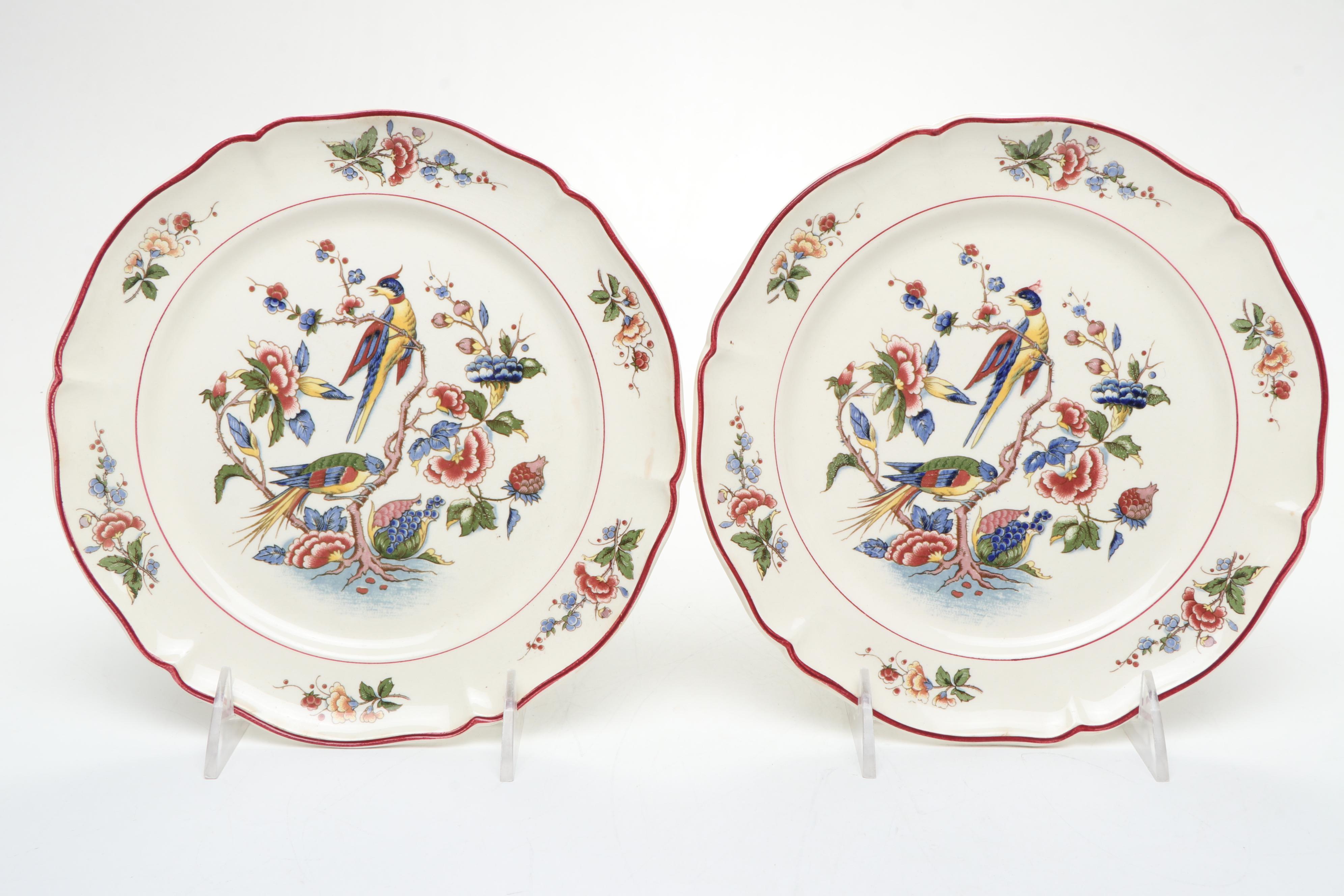 Villeroy & Boch Mettlach "Phoenix" Ceramic Plates, 1947–1956