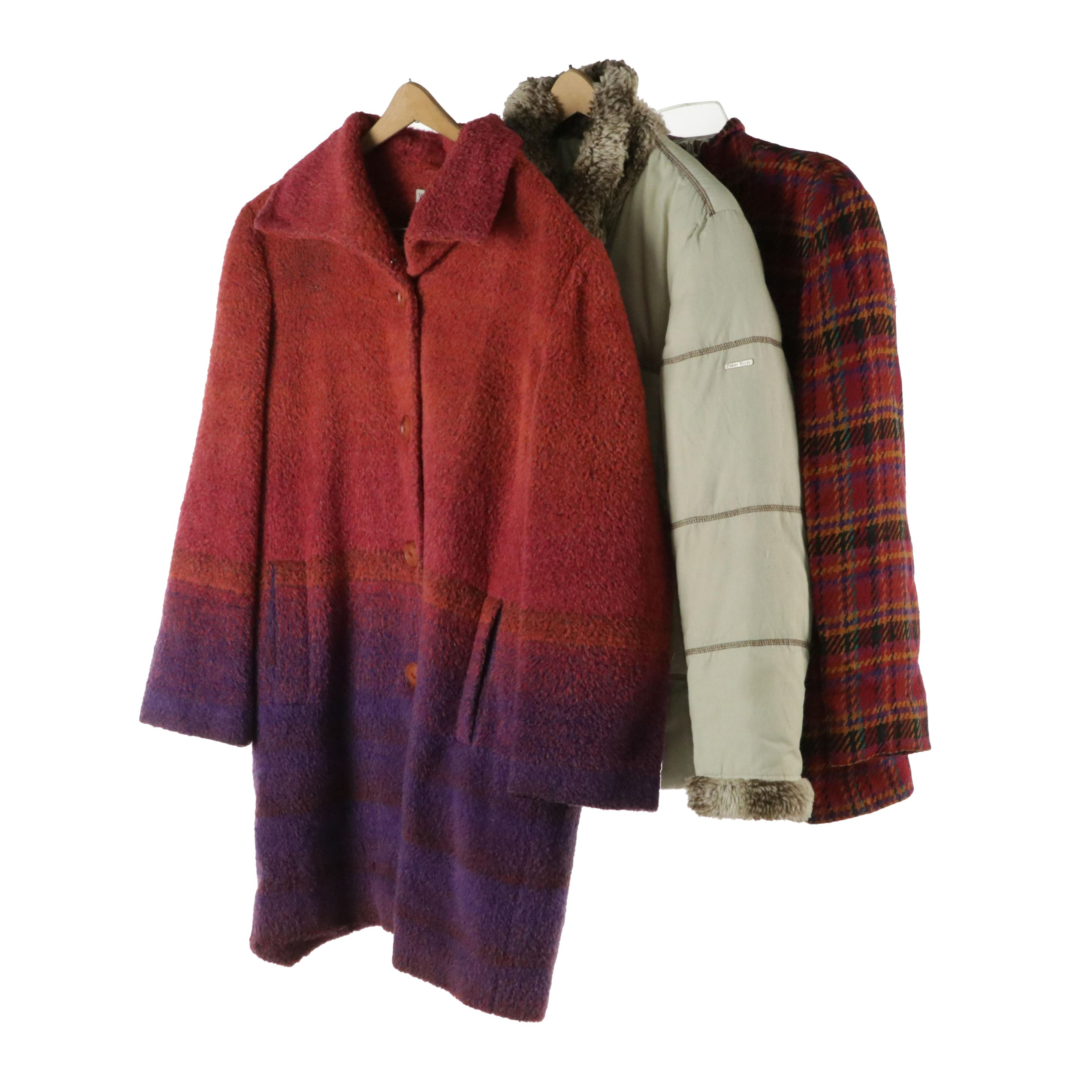 Evan-Picone Jacket, Perry Ellis and Weinberg Coats, Leather Gloves & Knit Scarf