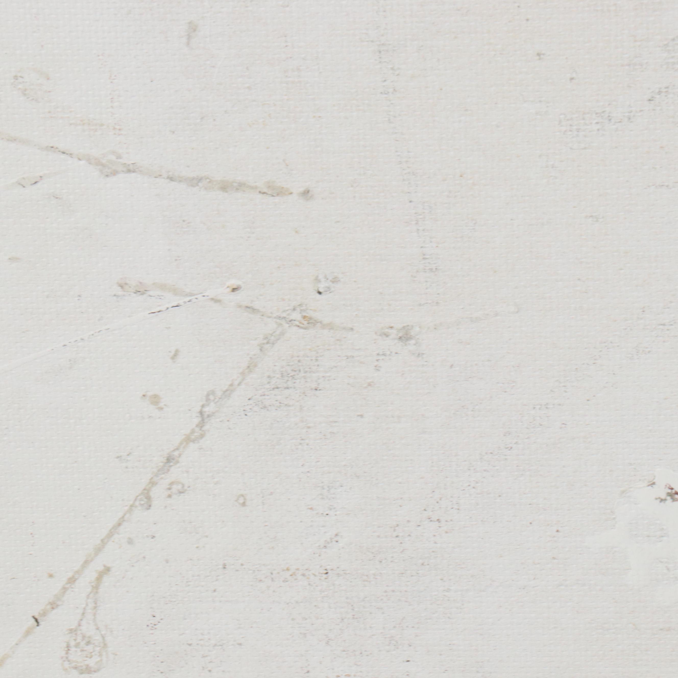 Oil Painting of Seated Woman in Blue Dress with Bird, 21st Century