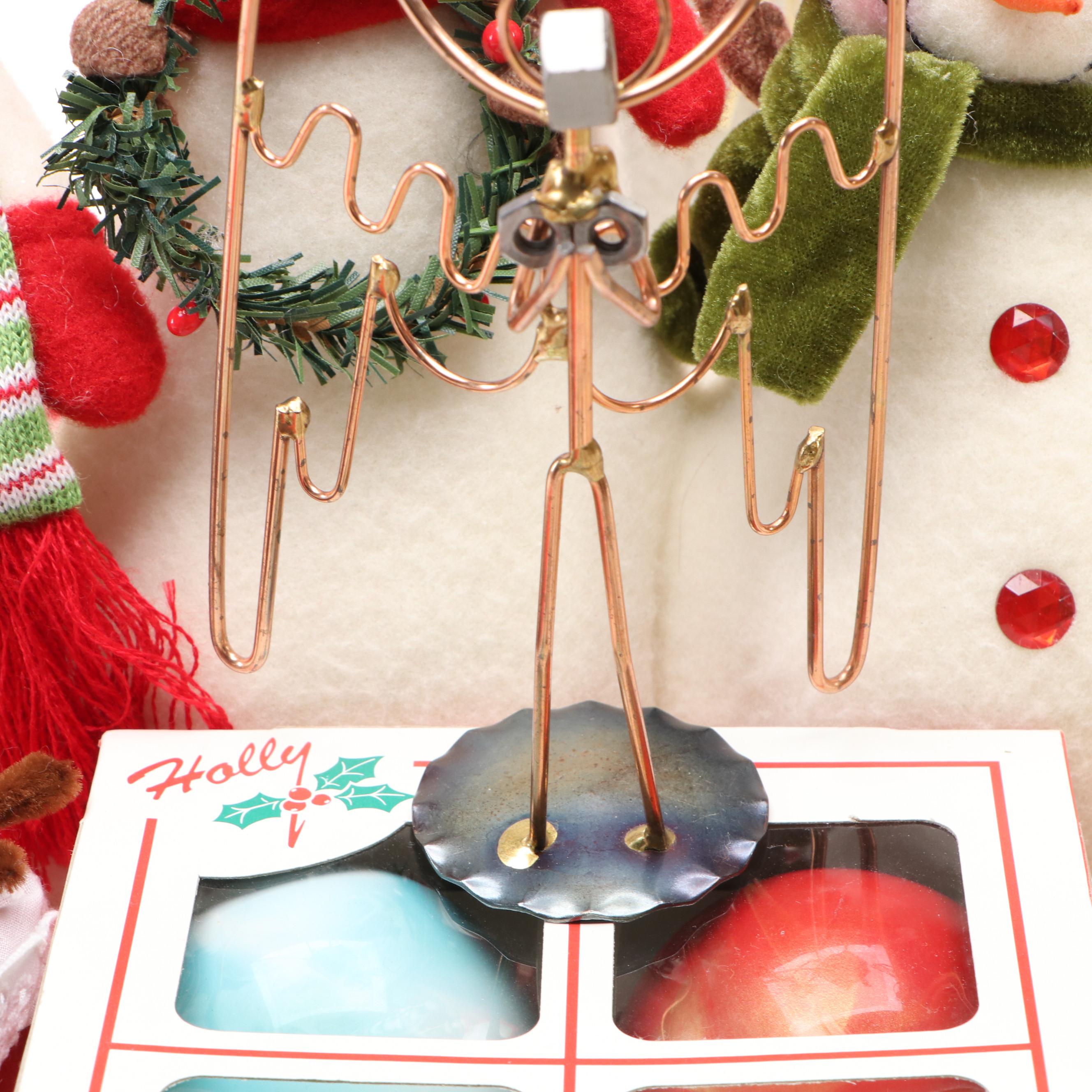 Plush Snowmen, Glass Ball Ornaments and More Christmas Decorations