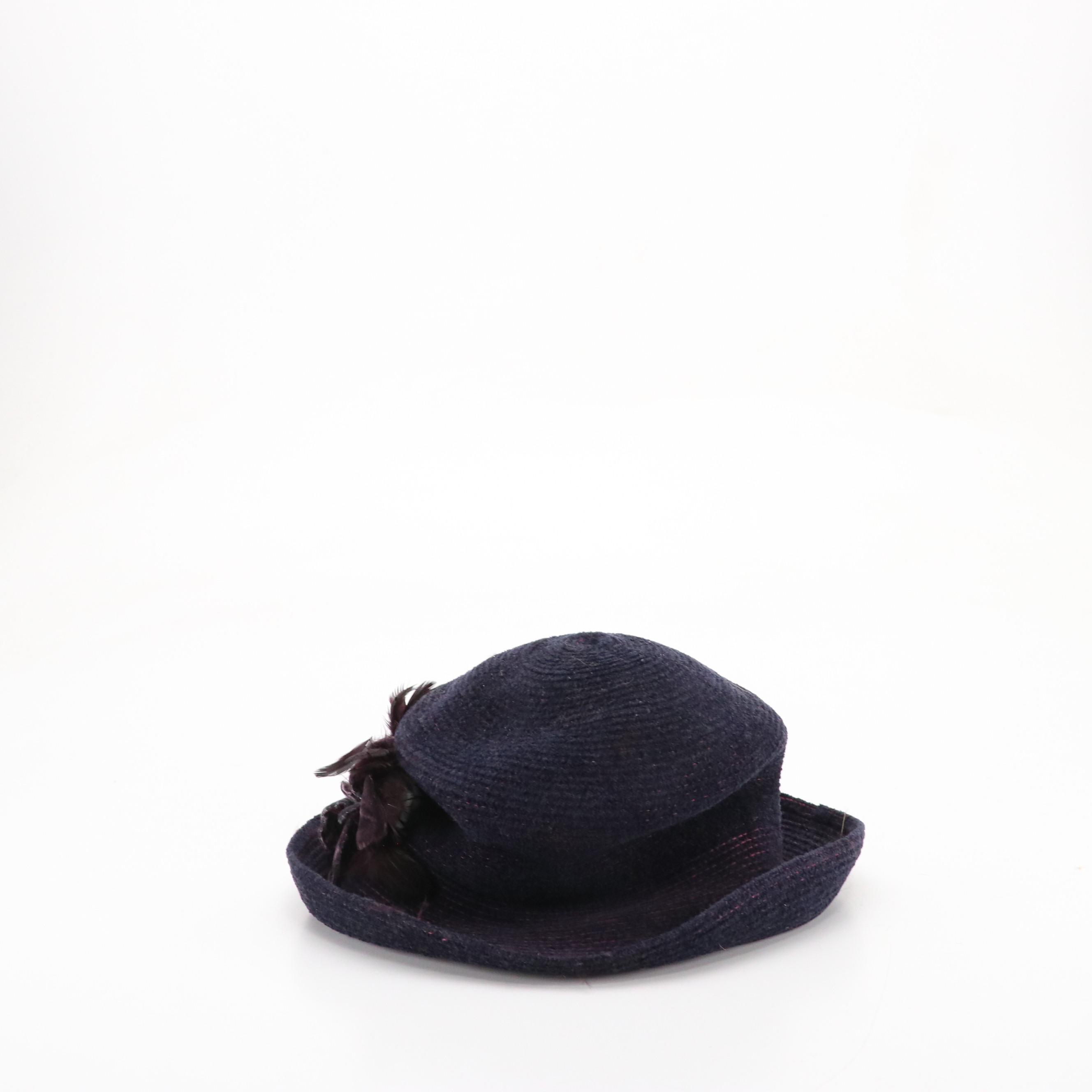 Eric Javits, Frank Olive, and Barami Cloche Hats with Hat Box