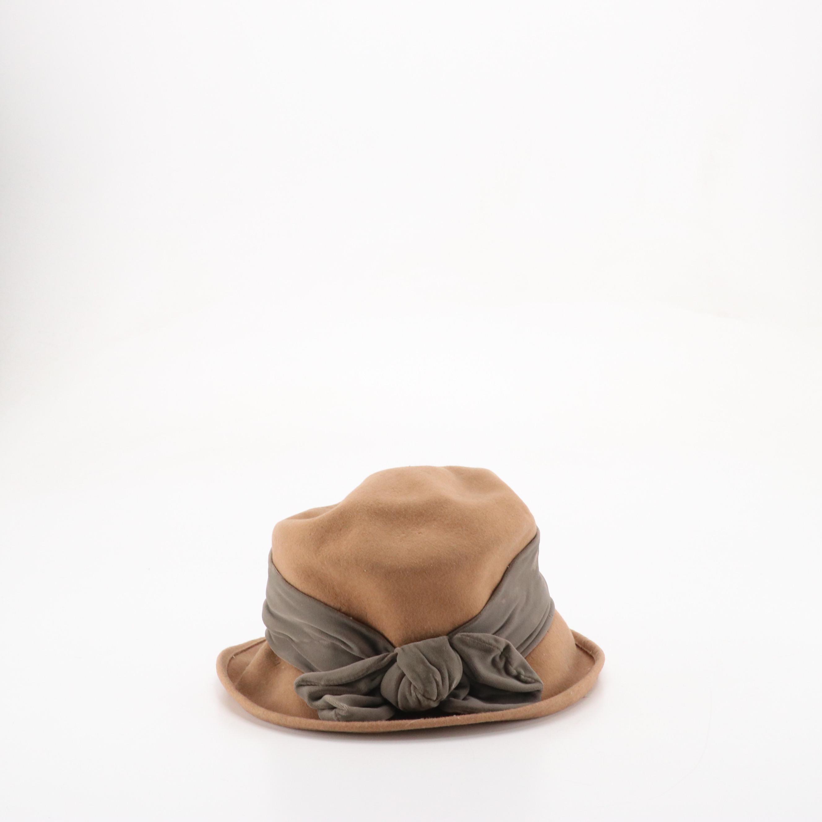 Eric Javits, Frank Olive, and Barami Cloche Hats with Hat Box