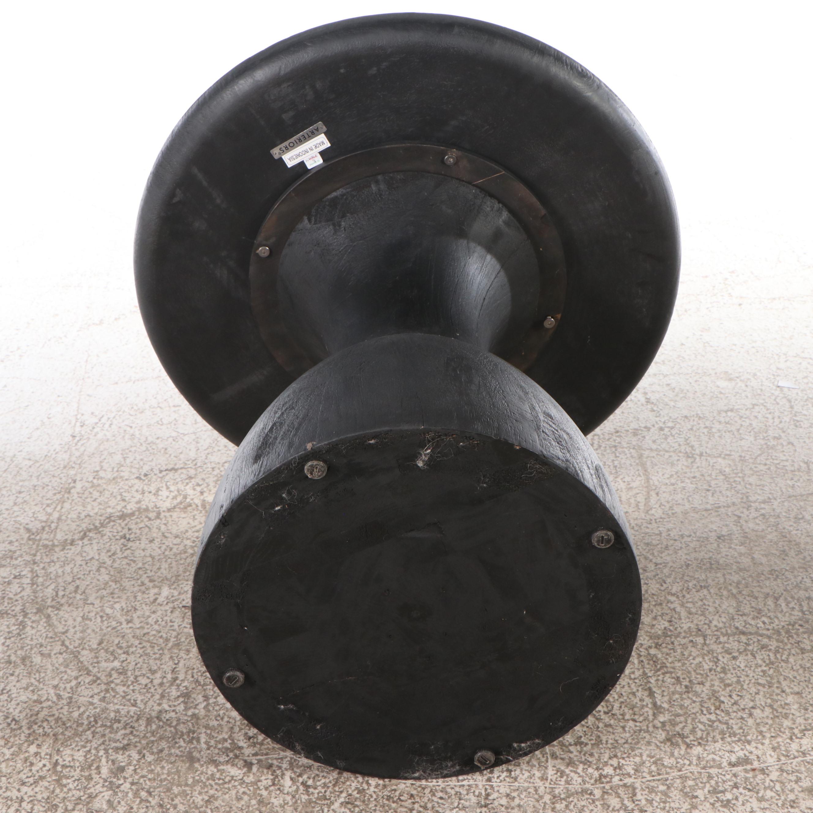 Pair of Arteriors "Scout" Ebonized Wood End Tables