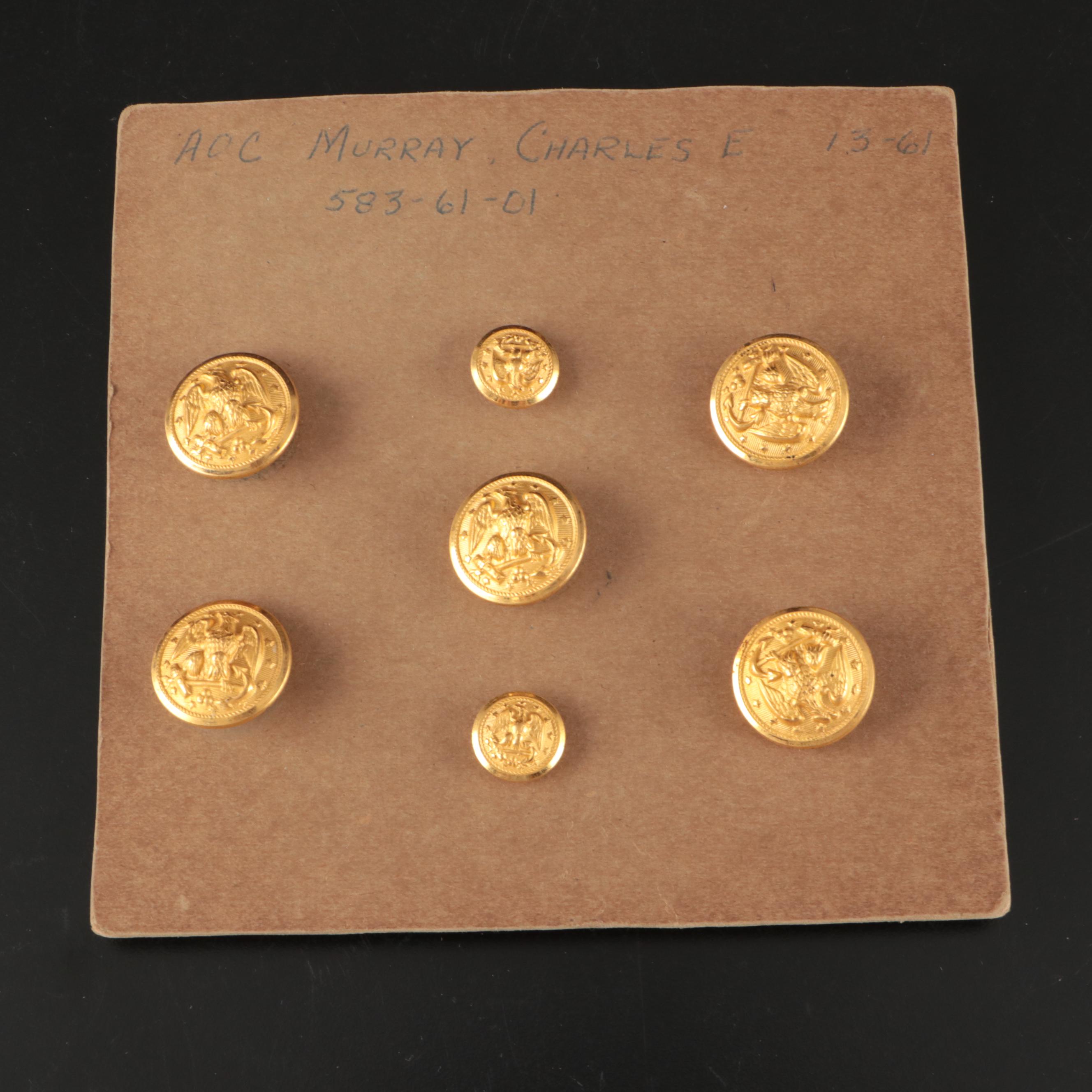 US Navy Line Officer Shoulder Boards, Cap Badge, Buttons and More