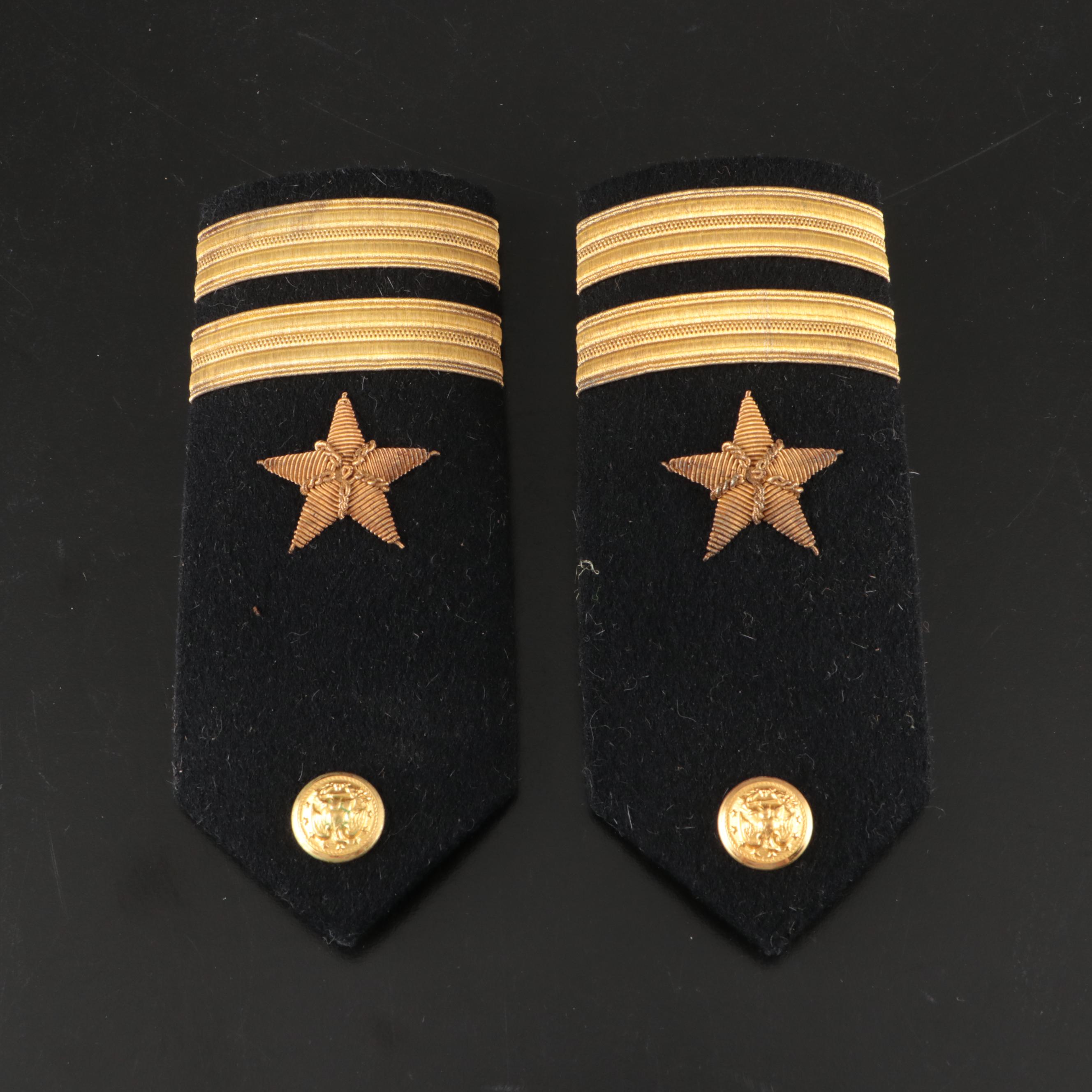 US Navy Line Officer Shoulder Boards, Cap Badge, Buttons and More