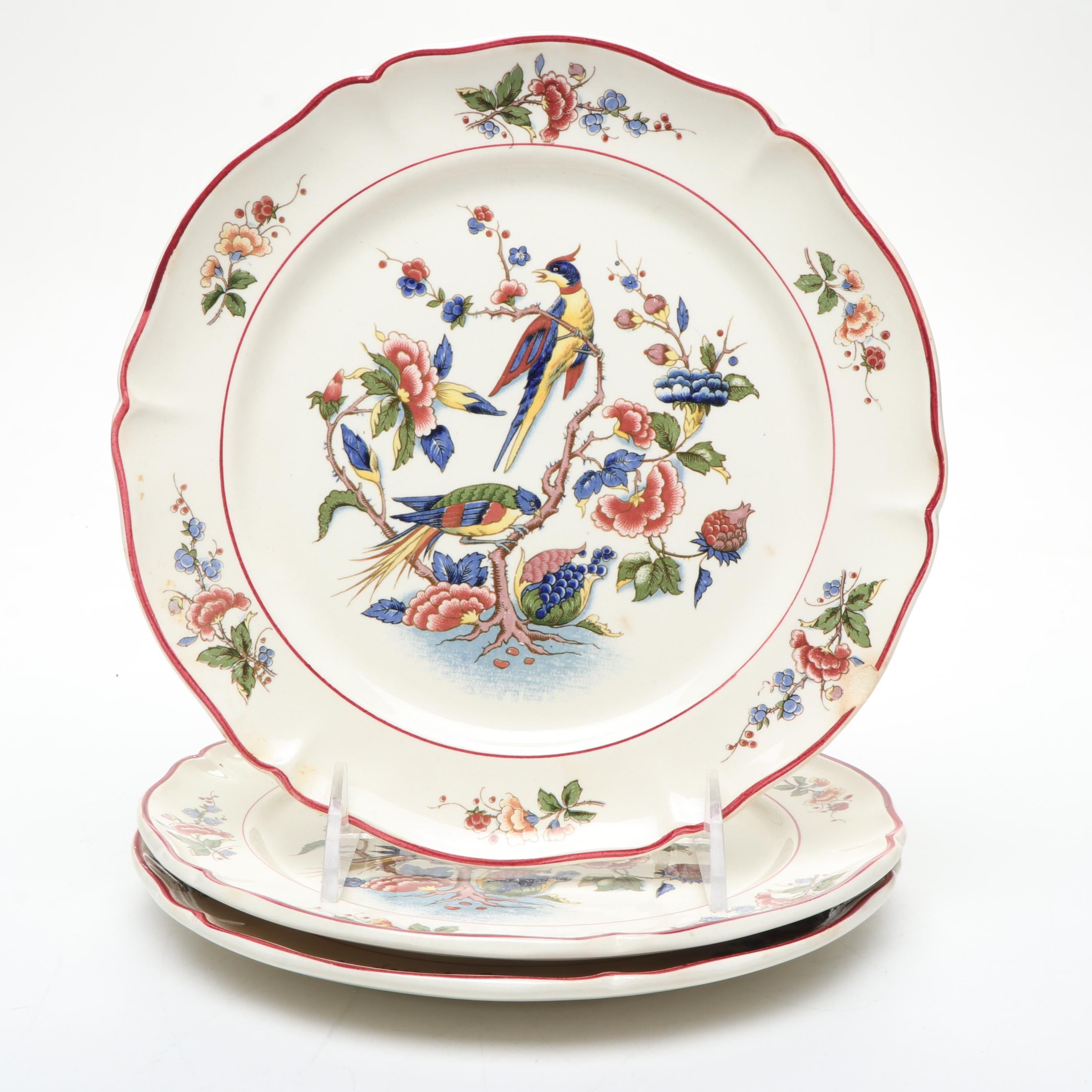 Villeroy & Boch Mettlach "Phoenix" Ceramic Plates, 1947–1956