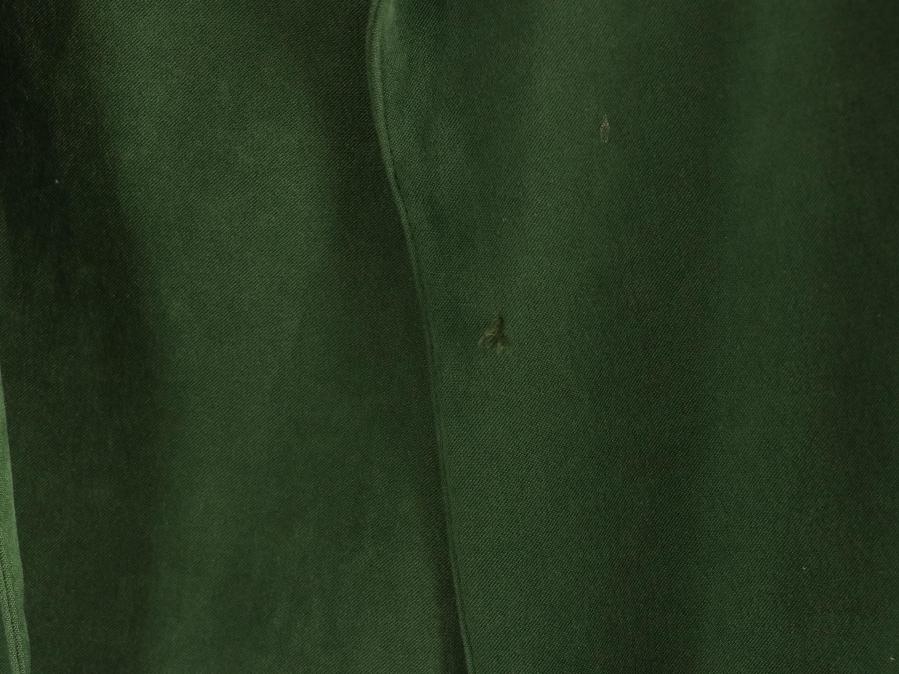 St. John Sport Wrap Skirt and Blazer Set in Gold Studded Green