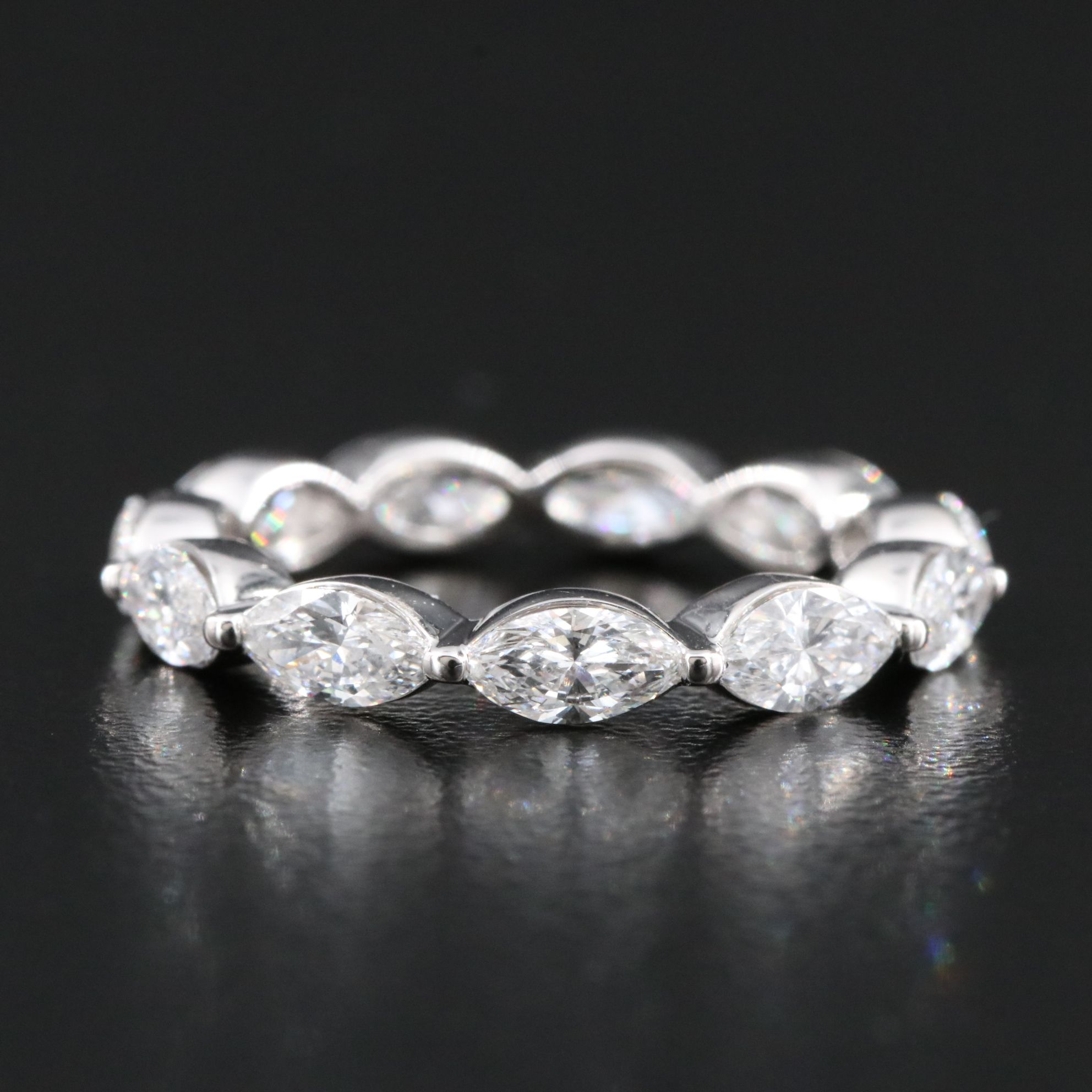 14K 2.00 CTW  Lab Grown Diamond Eternity Ring