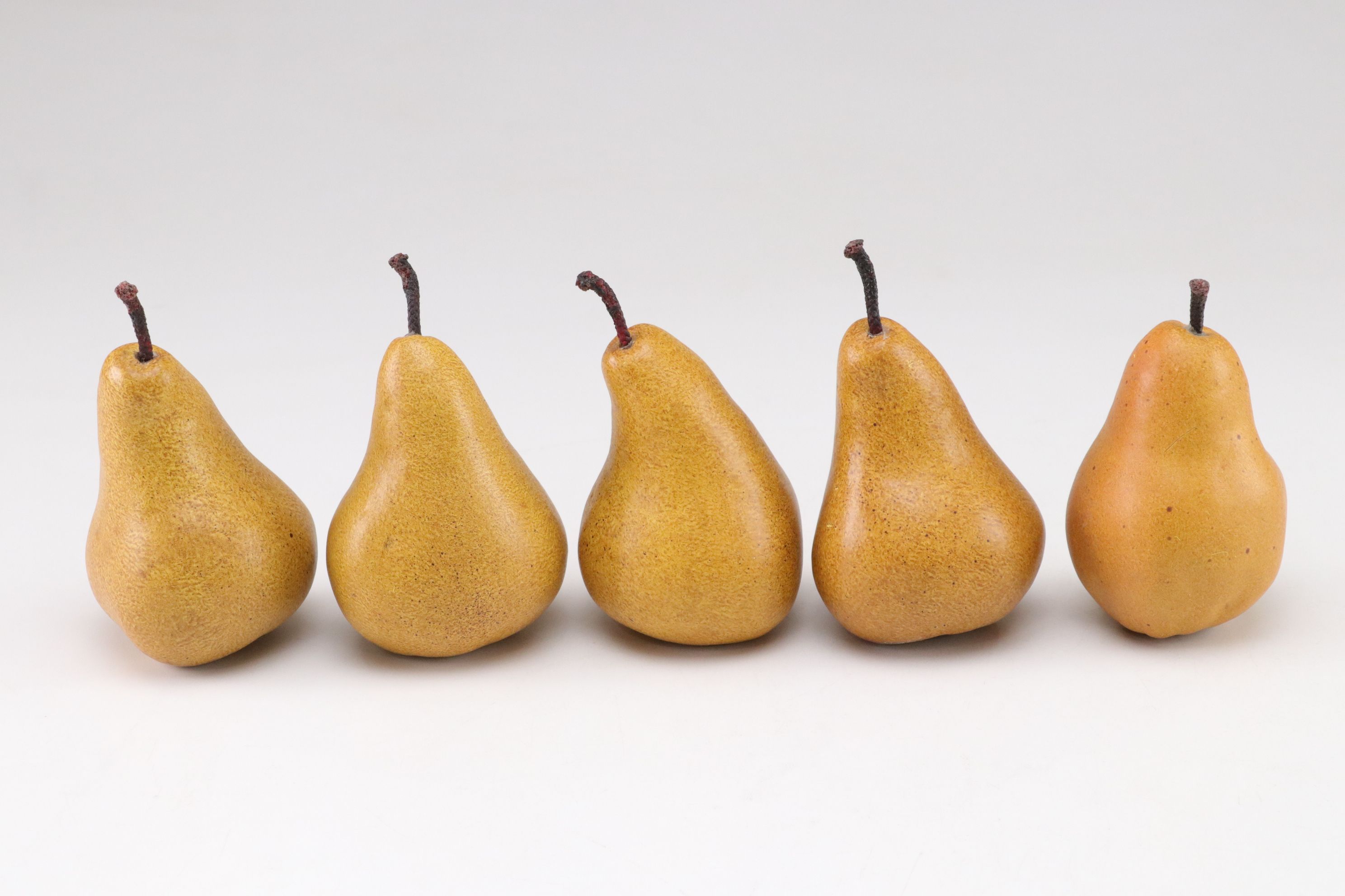 Pierced Porcelain Pedestal Bowl with Faux Pears