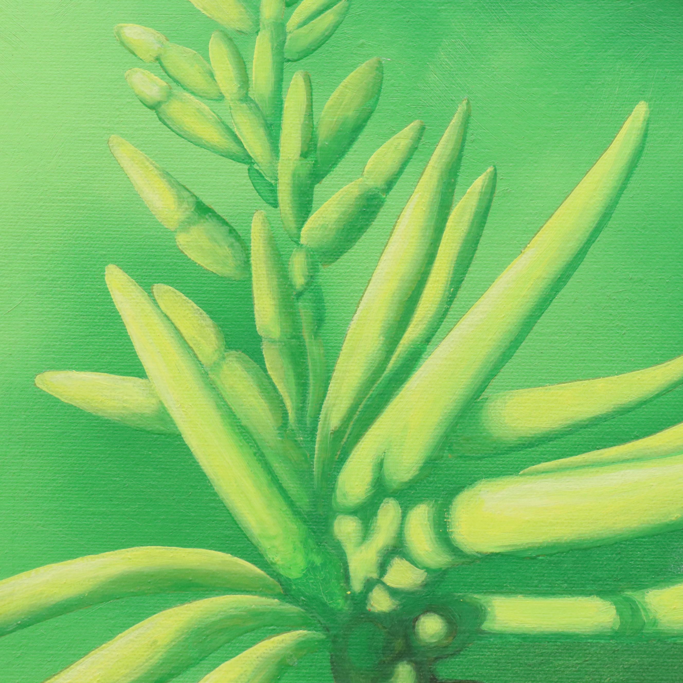 De Mille Diptych Oil Paintings of Dramatic Floral Studies, 21st Century