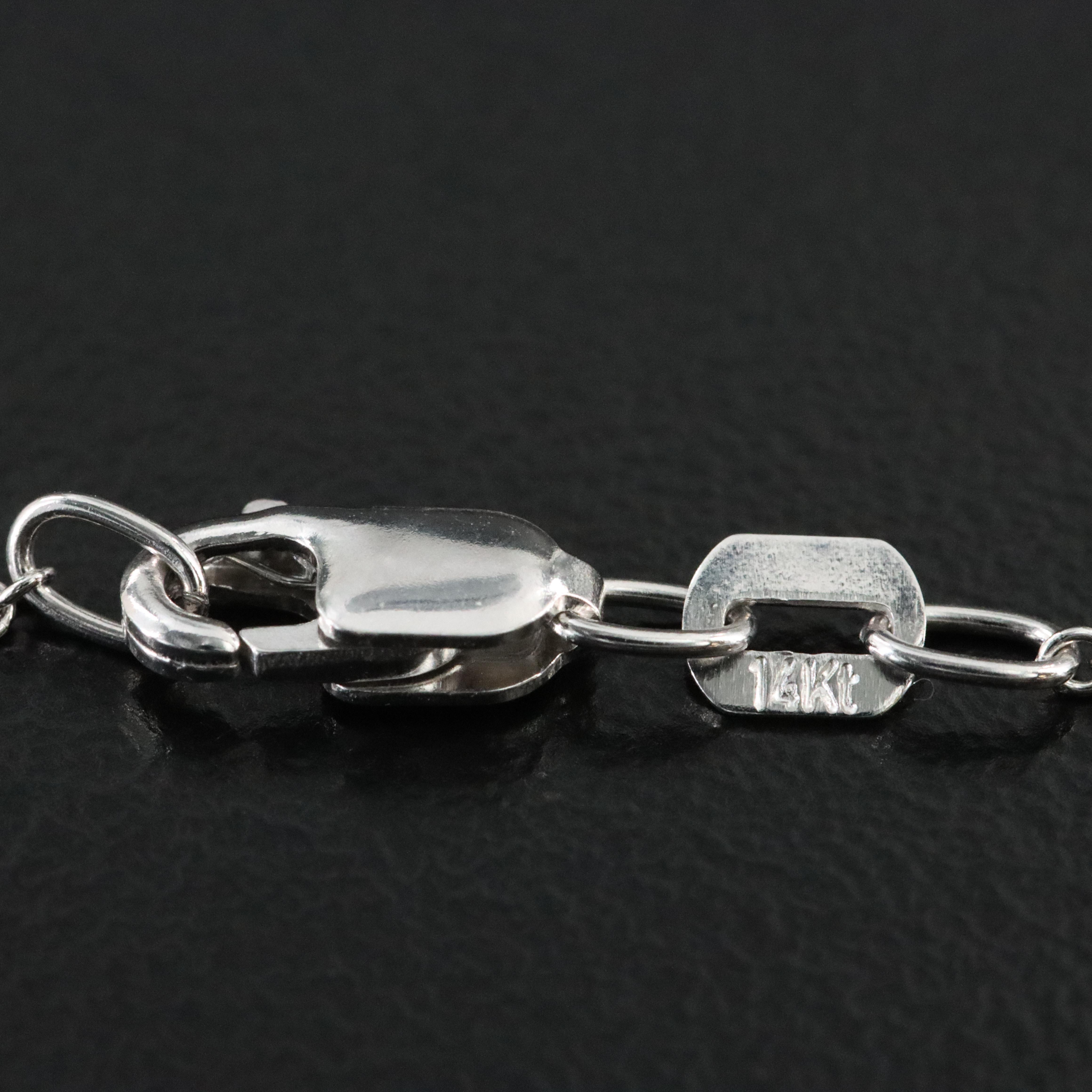 14K 1.00 CT Lab Grown Diamond Solitaire Pendant Necklace with IGI Jewelry Report