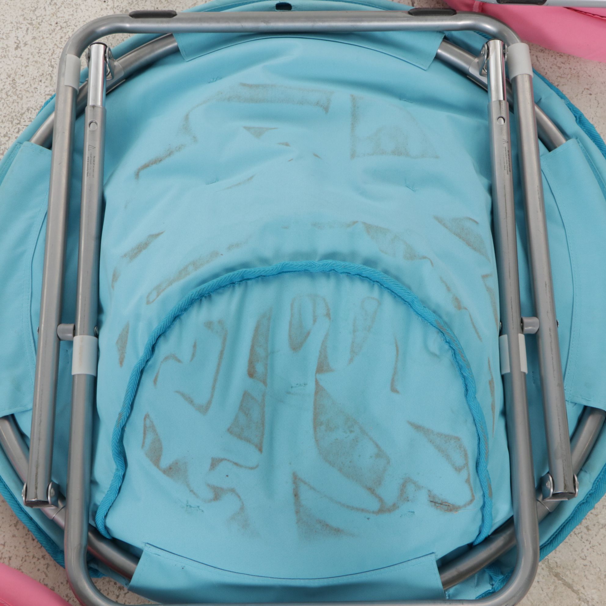 Three Folding Saucer Chairs