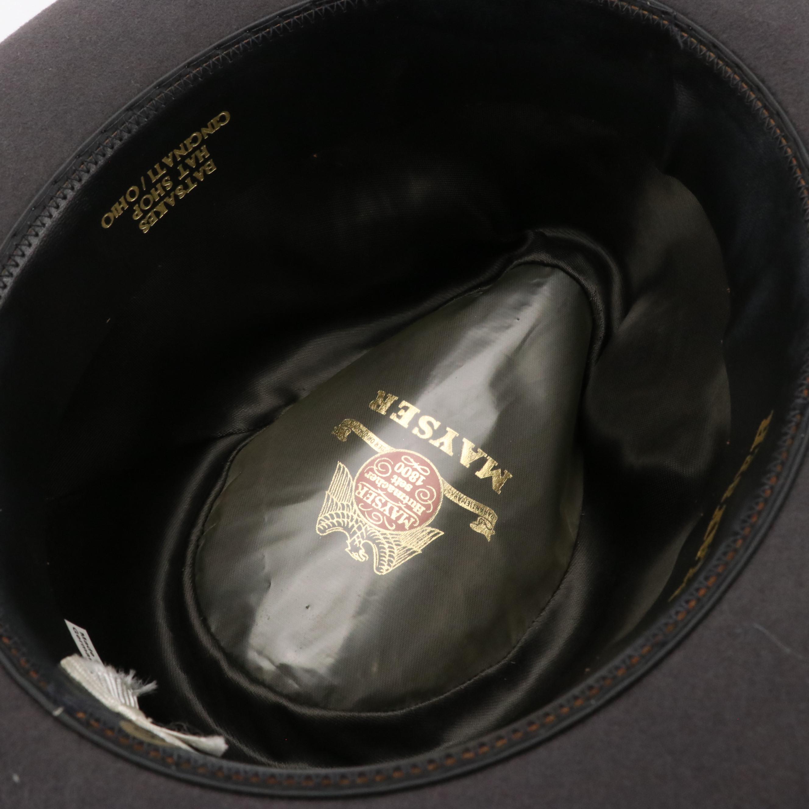 Mayser Fur Felt Fedora with Hat Box