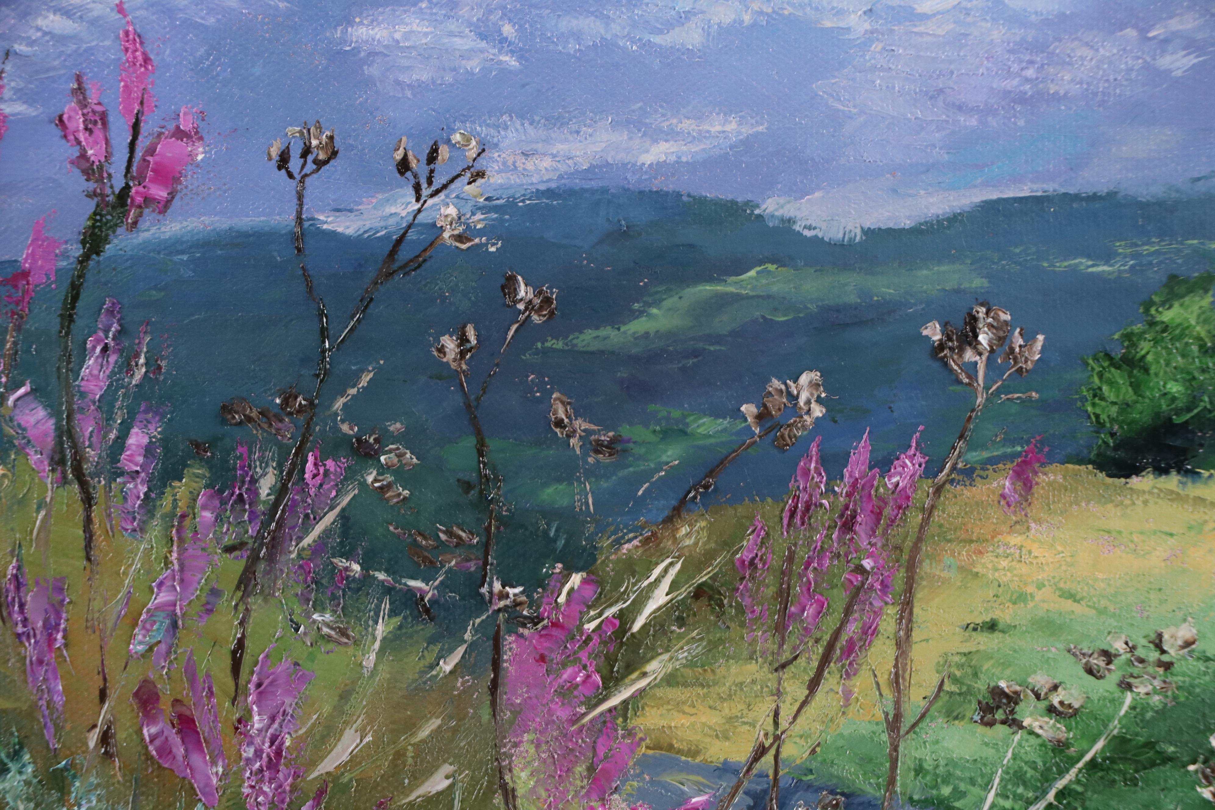 James Baldoumas Landscape Oil Painting "Wildflower Vista," 2025