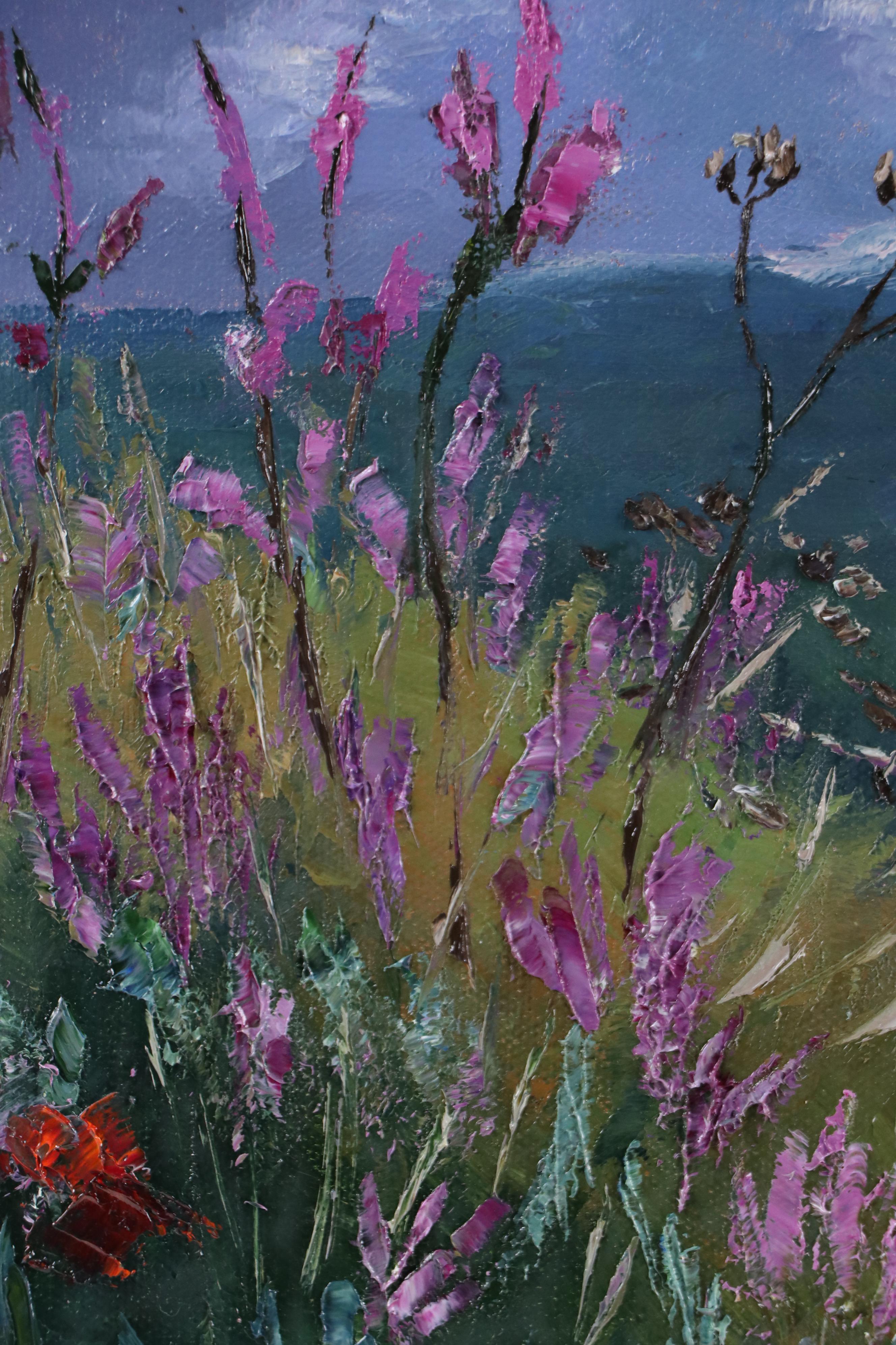 James Baldoumas Landscape Oil Painting "Wildflower Vista," 2025