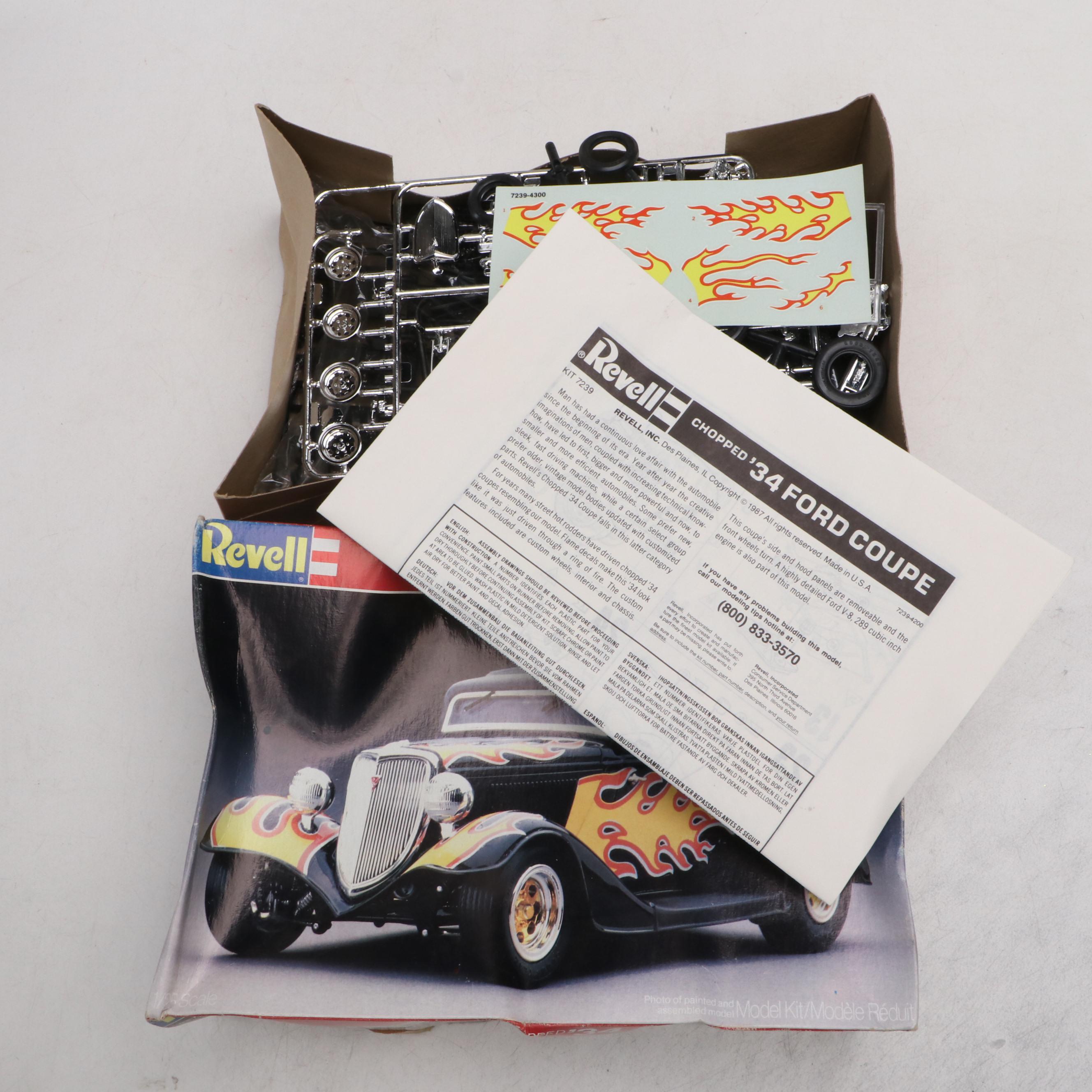 Revell "Anglia Gasser," "Chopped '34 Ford Coupe" and More Model Car Kits