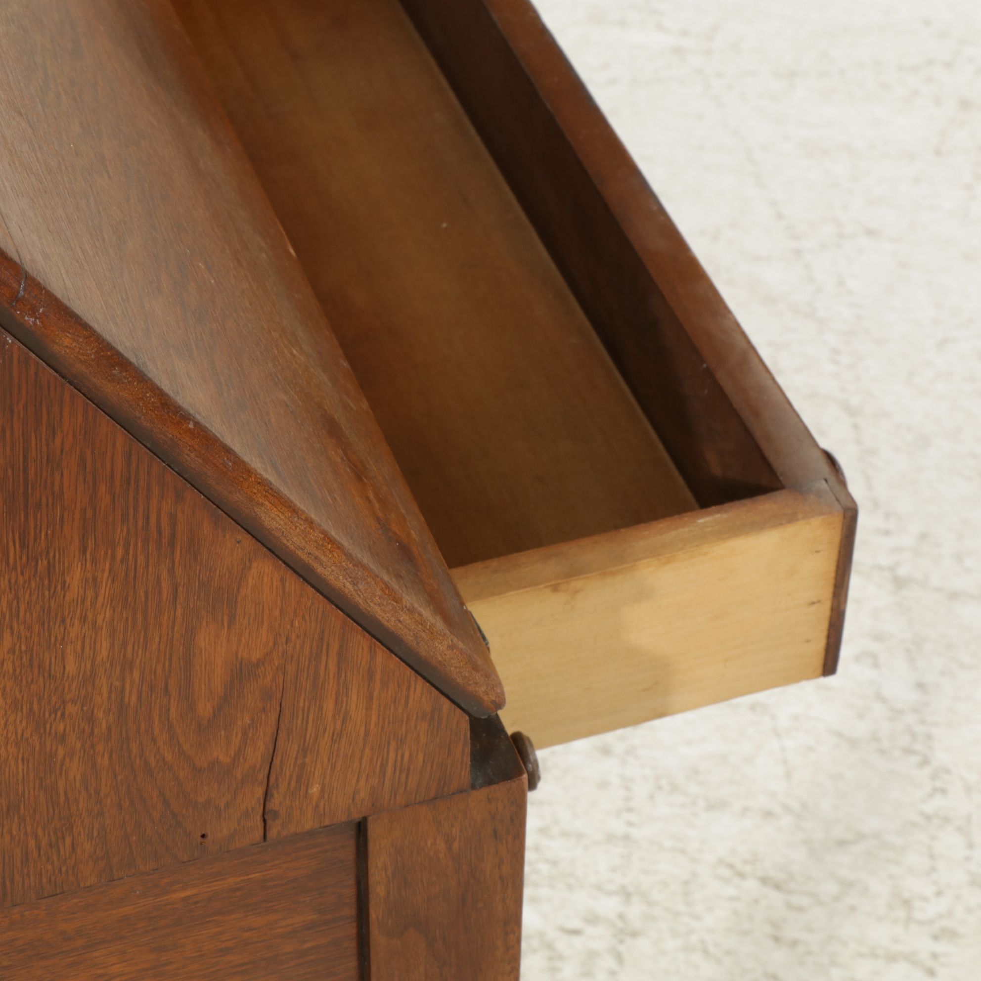 Sheraton Style Walnut Fall Front Desk, Late 19th to Early 20th Century