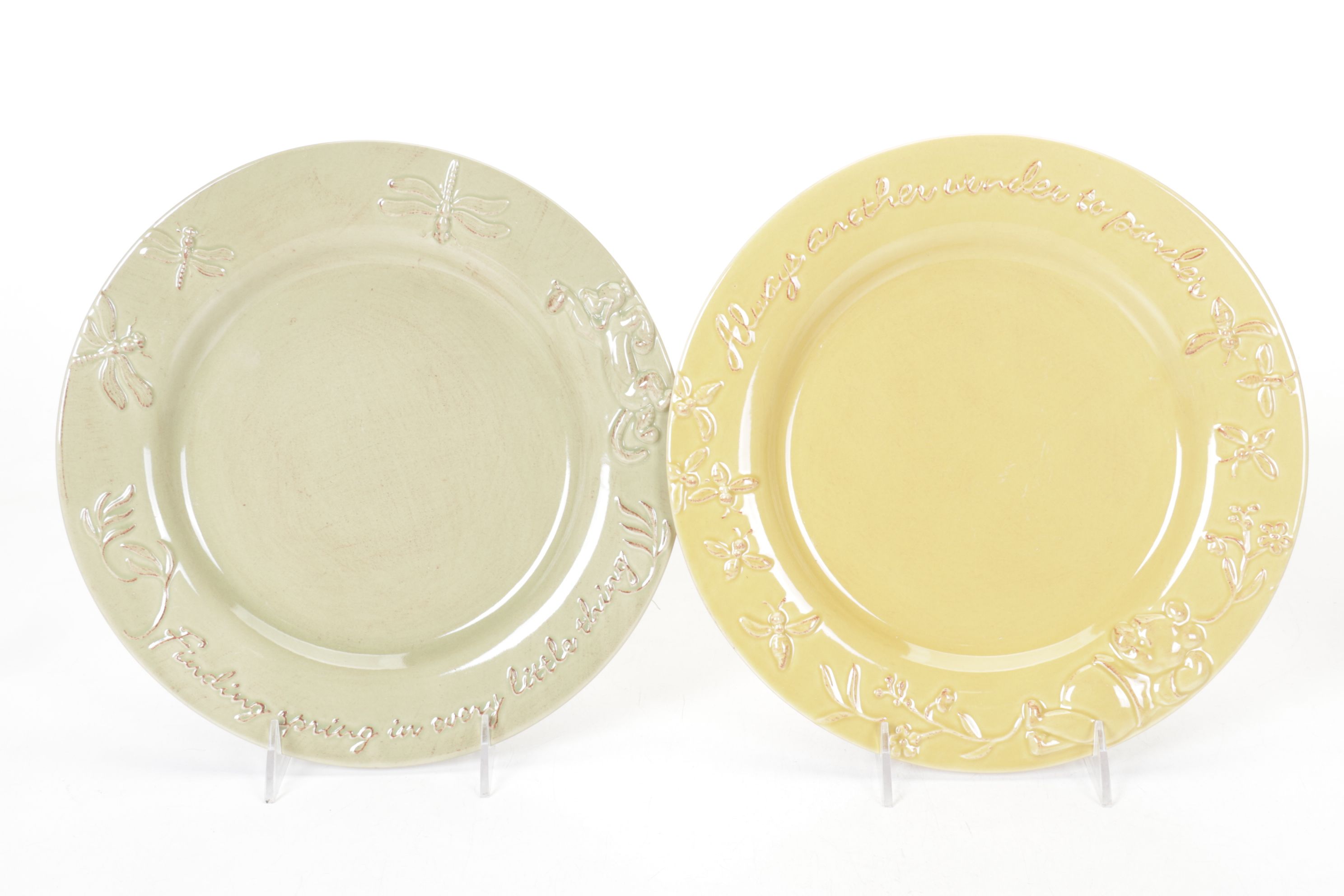 Disney "Winnie the Pooh" Themed Stoneware Dinner Plates, Salad Plates & Bowls