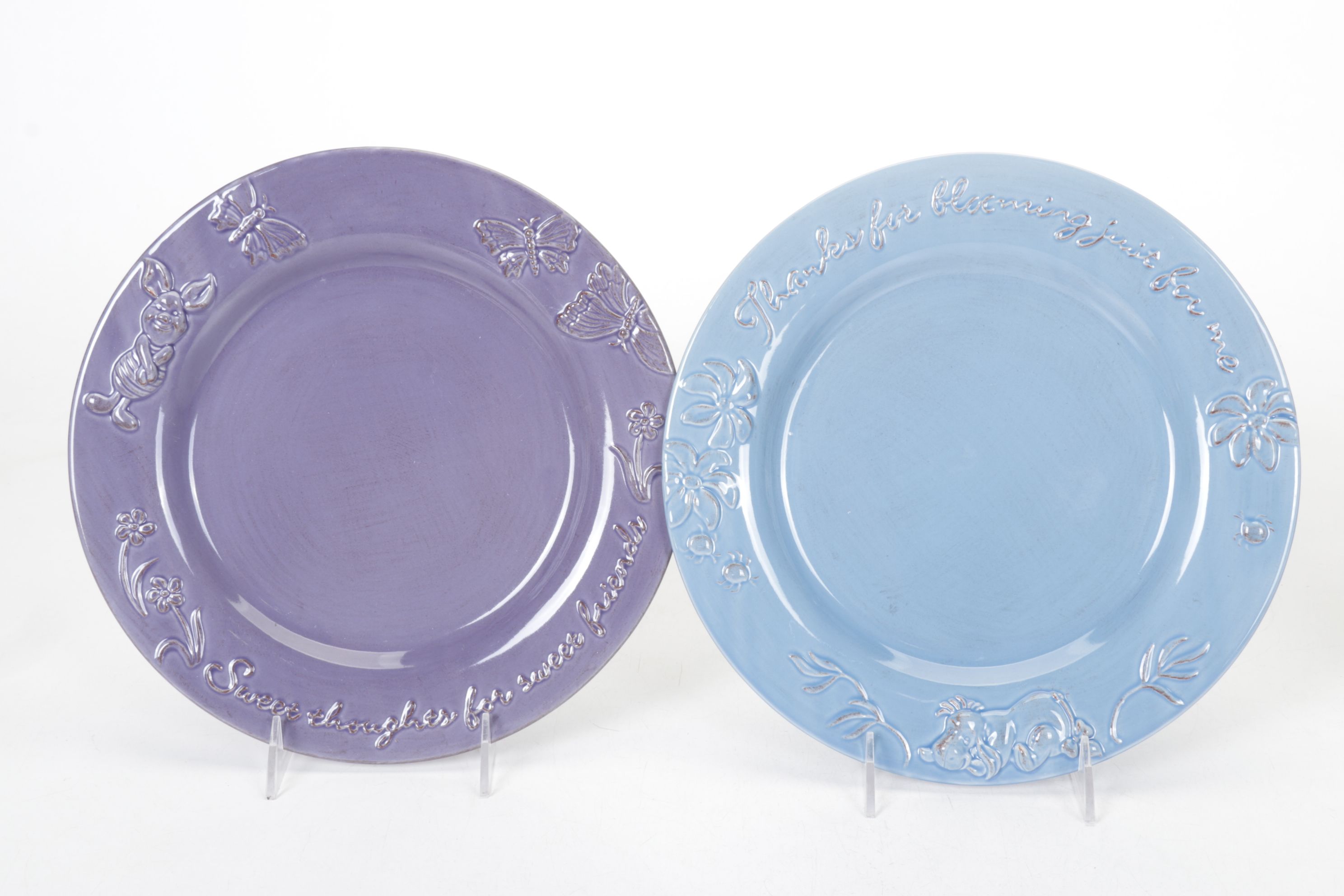 Disney "Winnie the Pooh" Themed Stoneware Dinner Plates, Salad Plates & Bowls