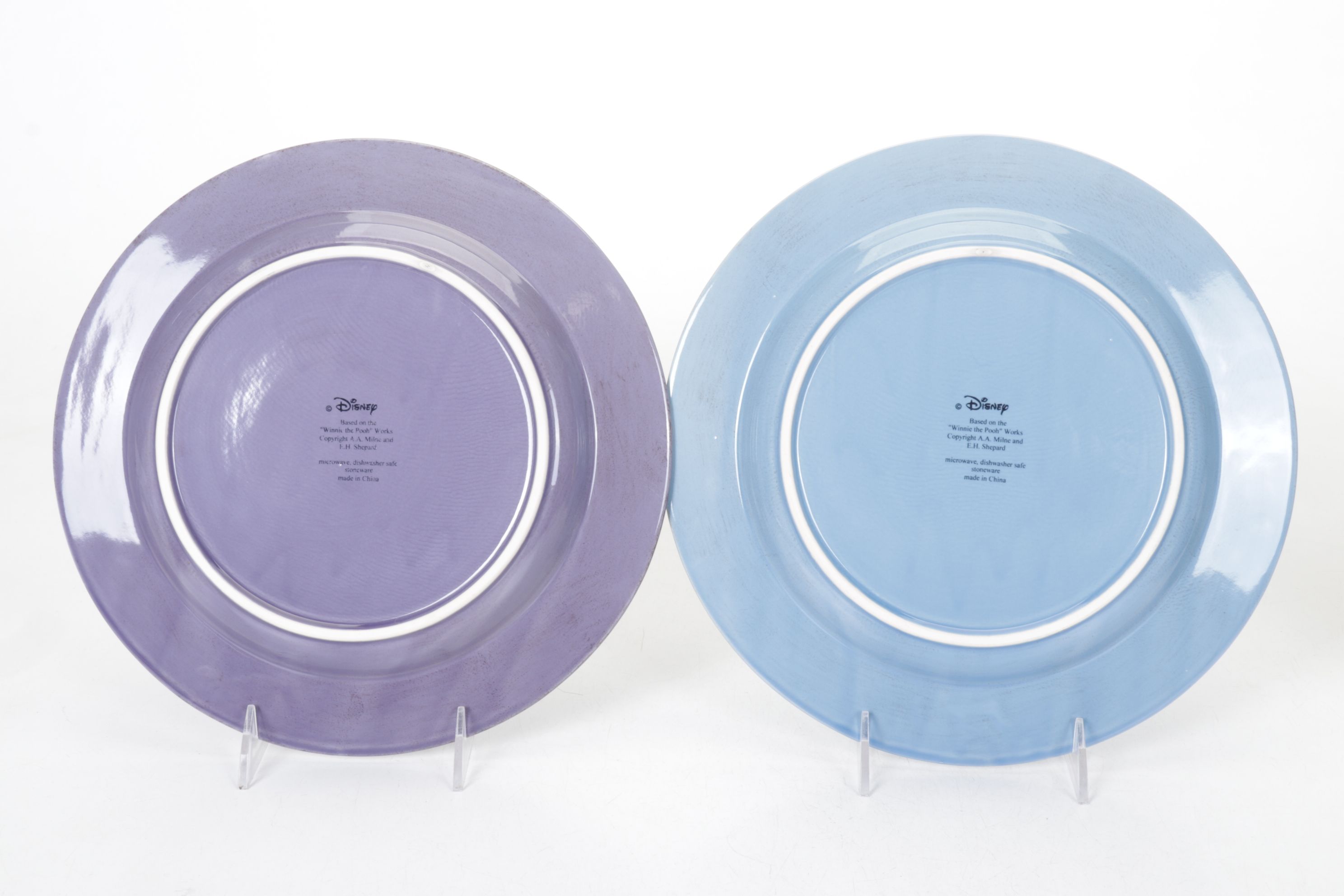 Disney "Winnie the Pooh" Themed Stoneware Dinner Plates, Salad Plates & Bowls