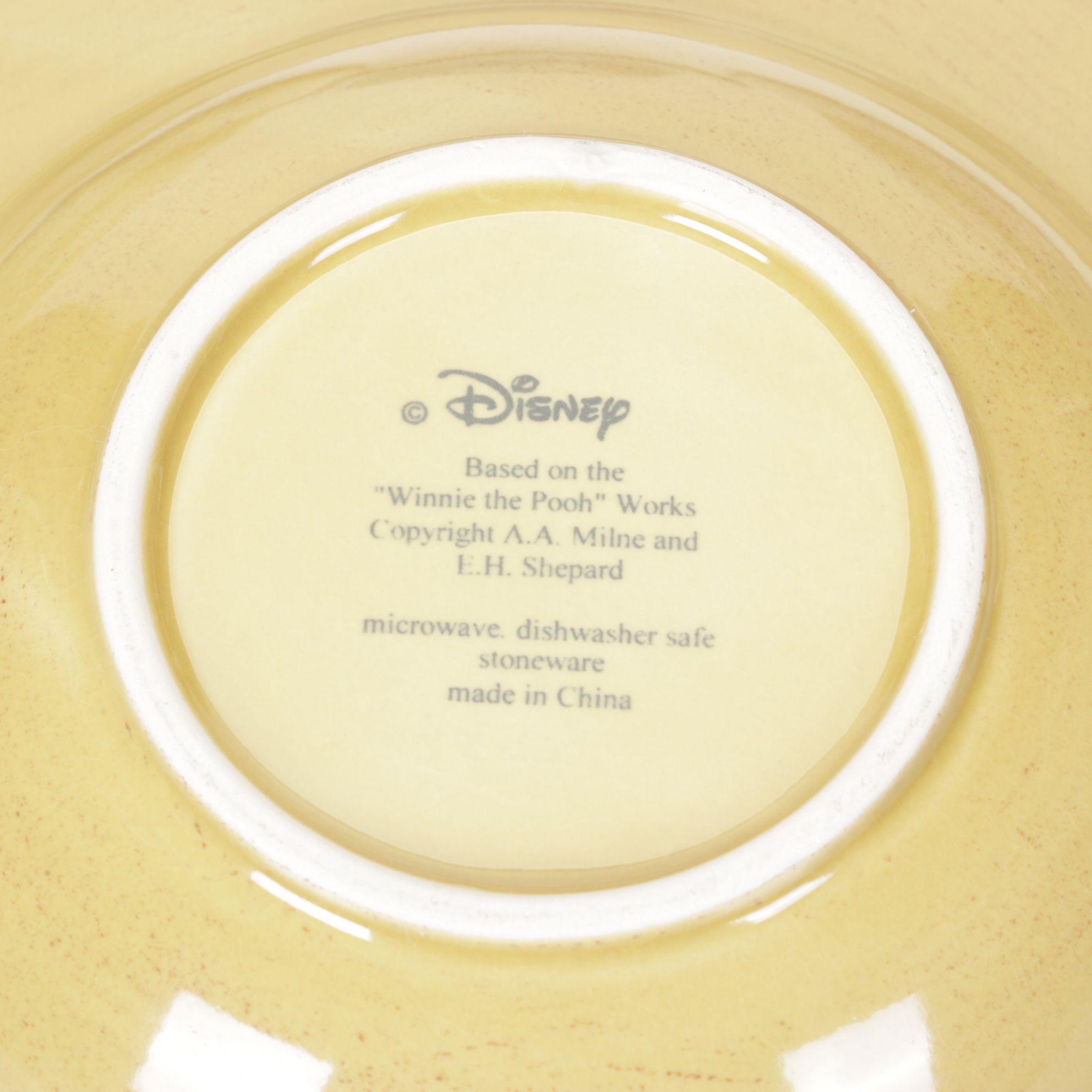 Disney "Winnie the Pooh" Themed Stoneware Dinner Plates, Salad Plates & Bowls