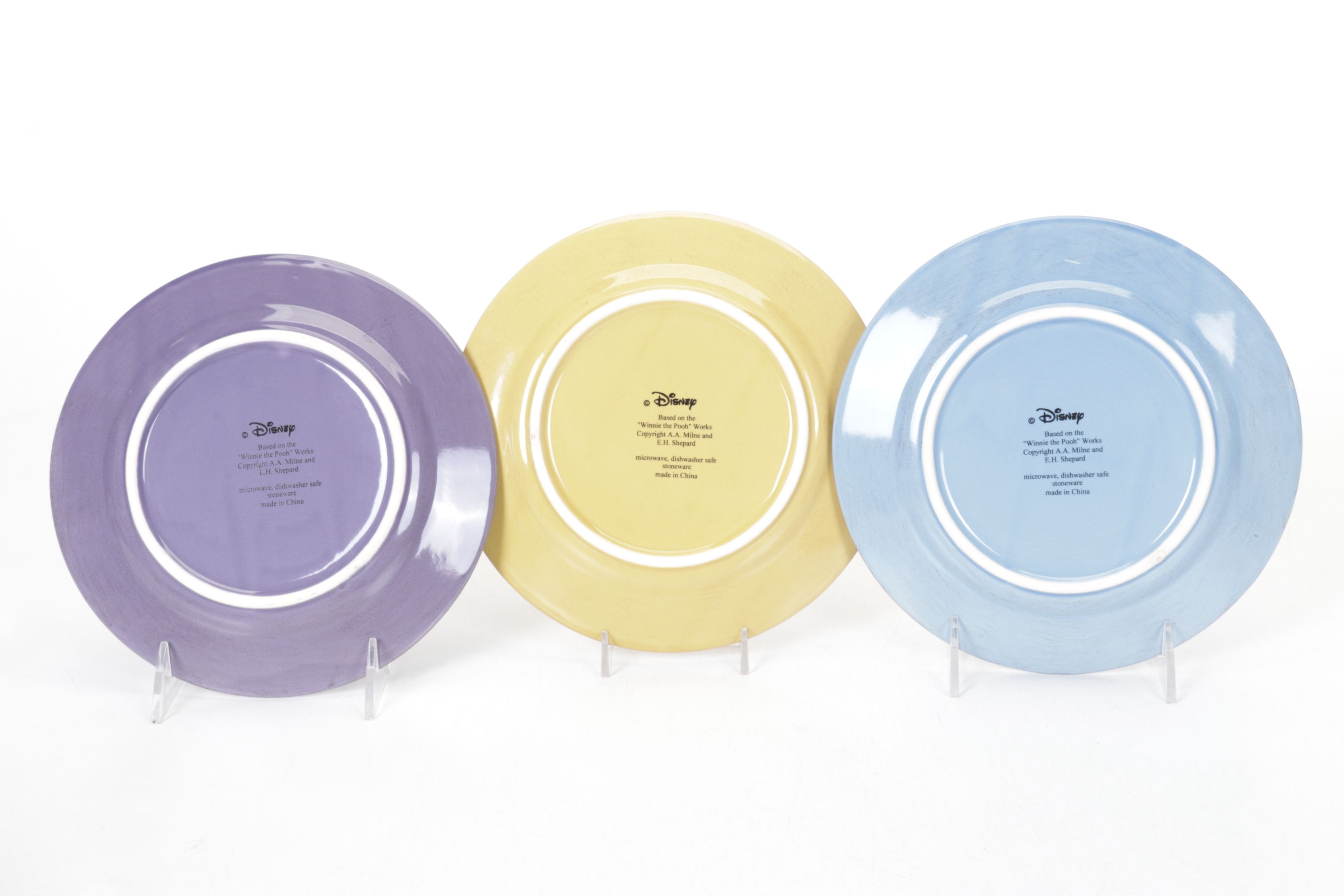 Disney "Winnie the Pooh" Themed Stoneware Dinner Plates, Salad Plates & Bowls