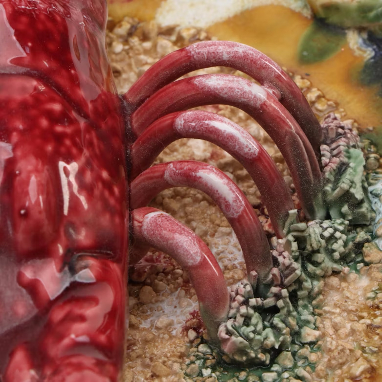 Jay Willfred for Andrea by Sadek Lobster Ceramic Decorative Wall Plate