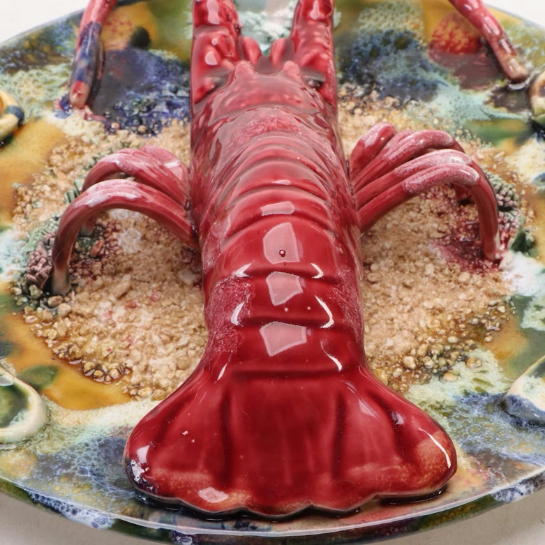Jay Willfred for Andrea by Sadek Lobster Ceramic Decorative Wall Plate