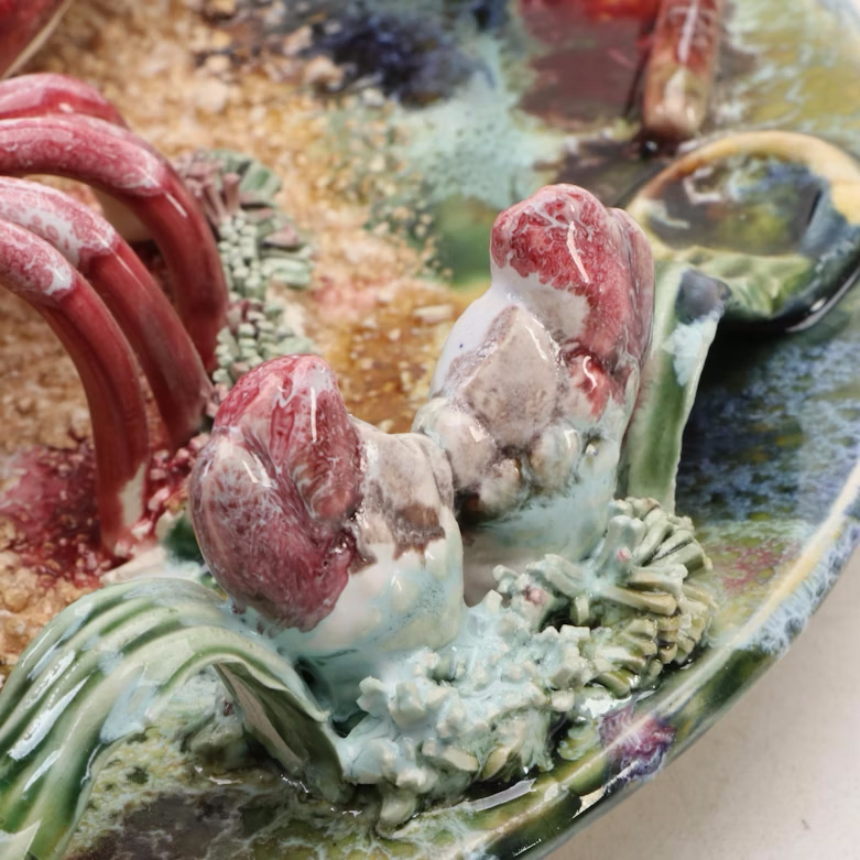 Jay Willfred for Andrea by Sadek Lobster Ceramic Decorative Wall Plate