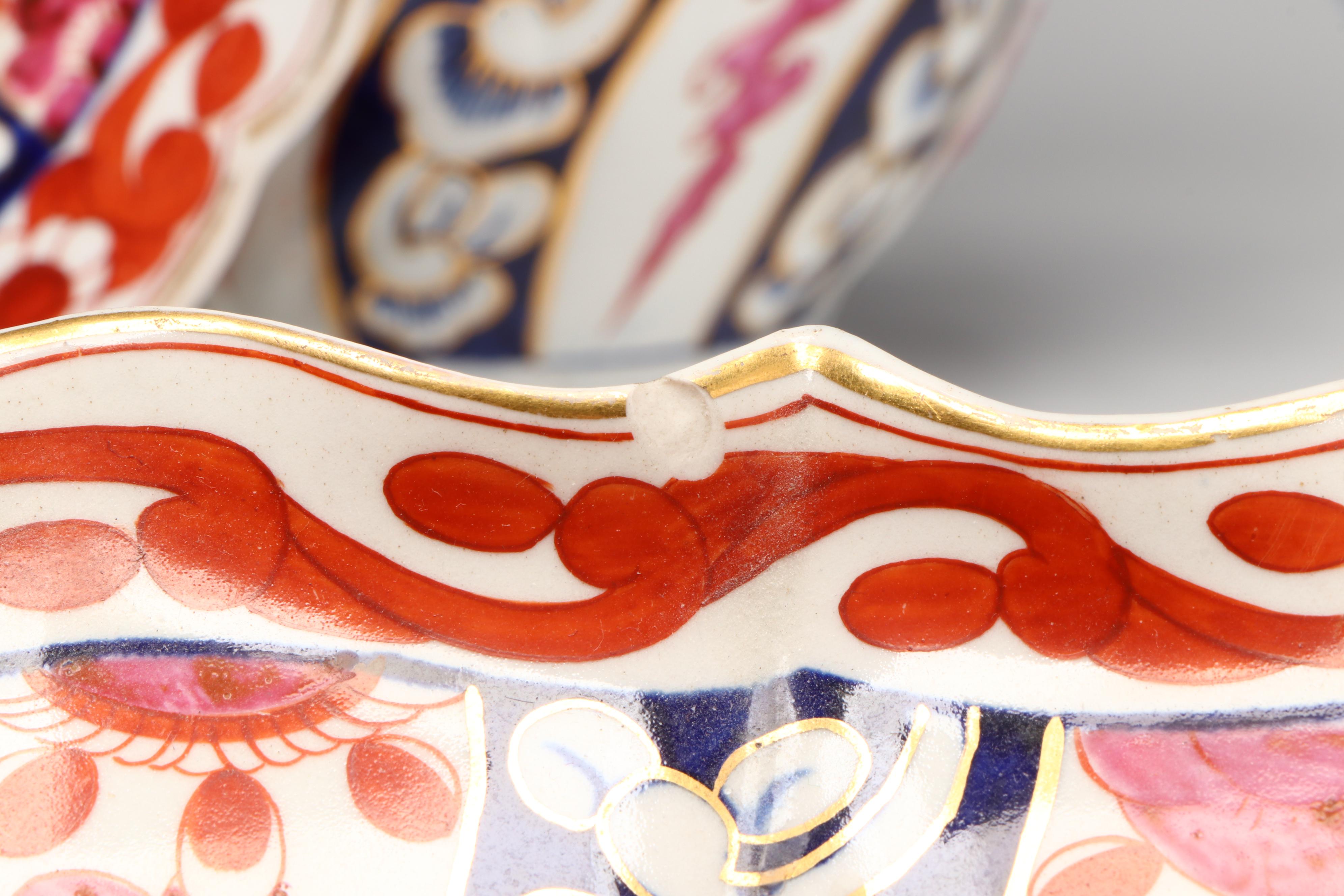 Dr. Wall with Flight and Other Worcester Porcelain "Queen Charlotte" Tableware