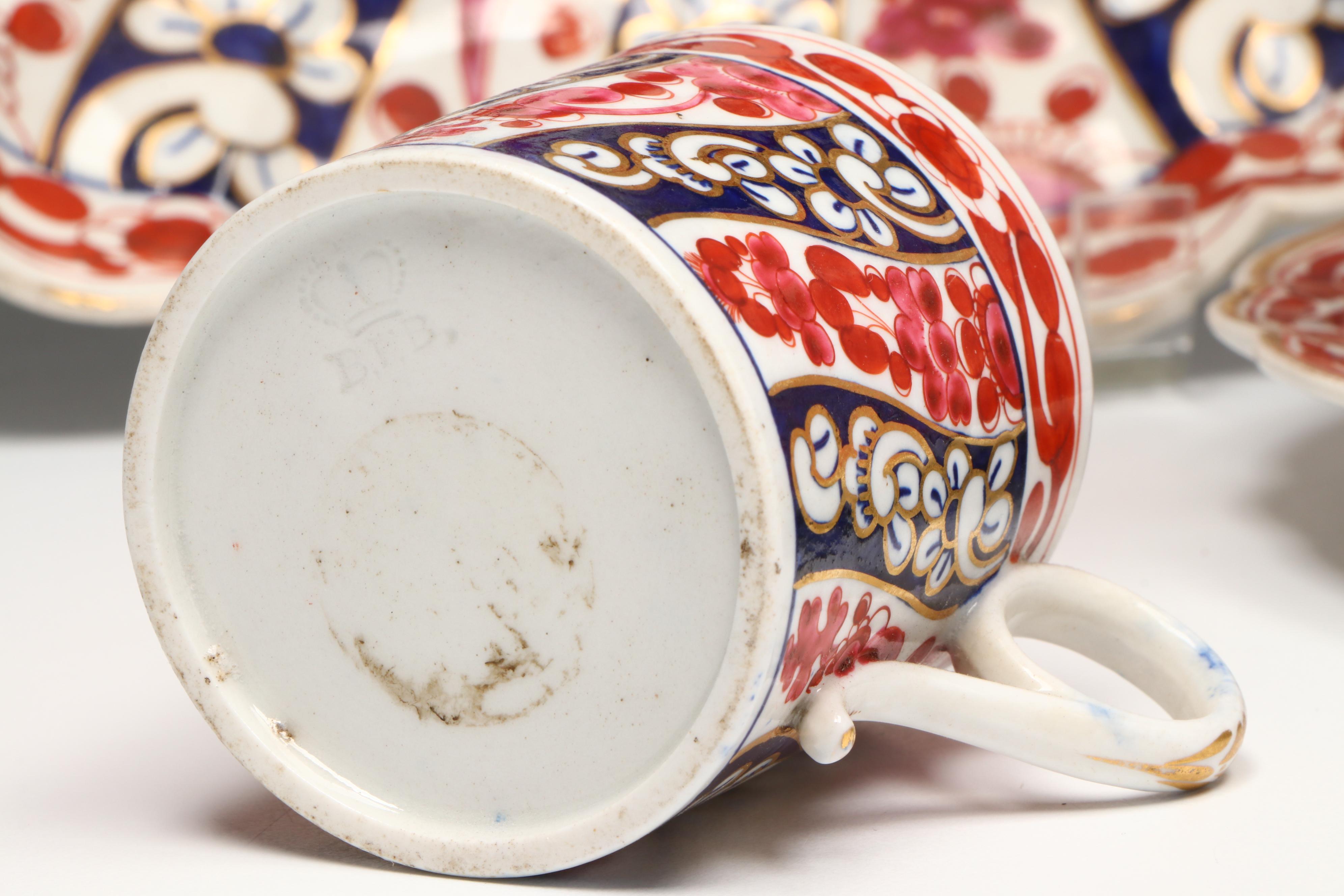 Dr. Wall with Flight and Other Worcester Porcelain "Queen Charlotte" Tableware